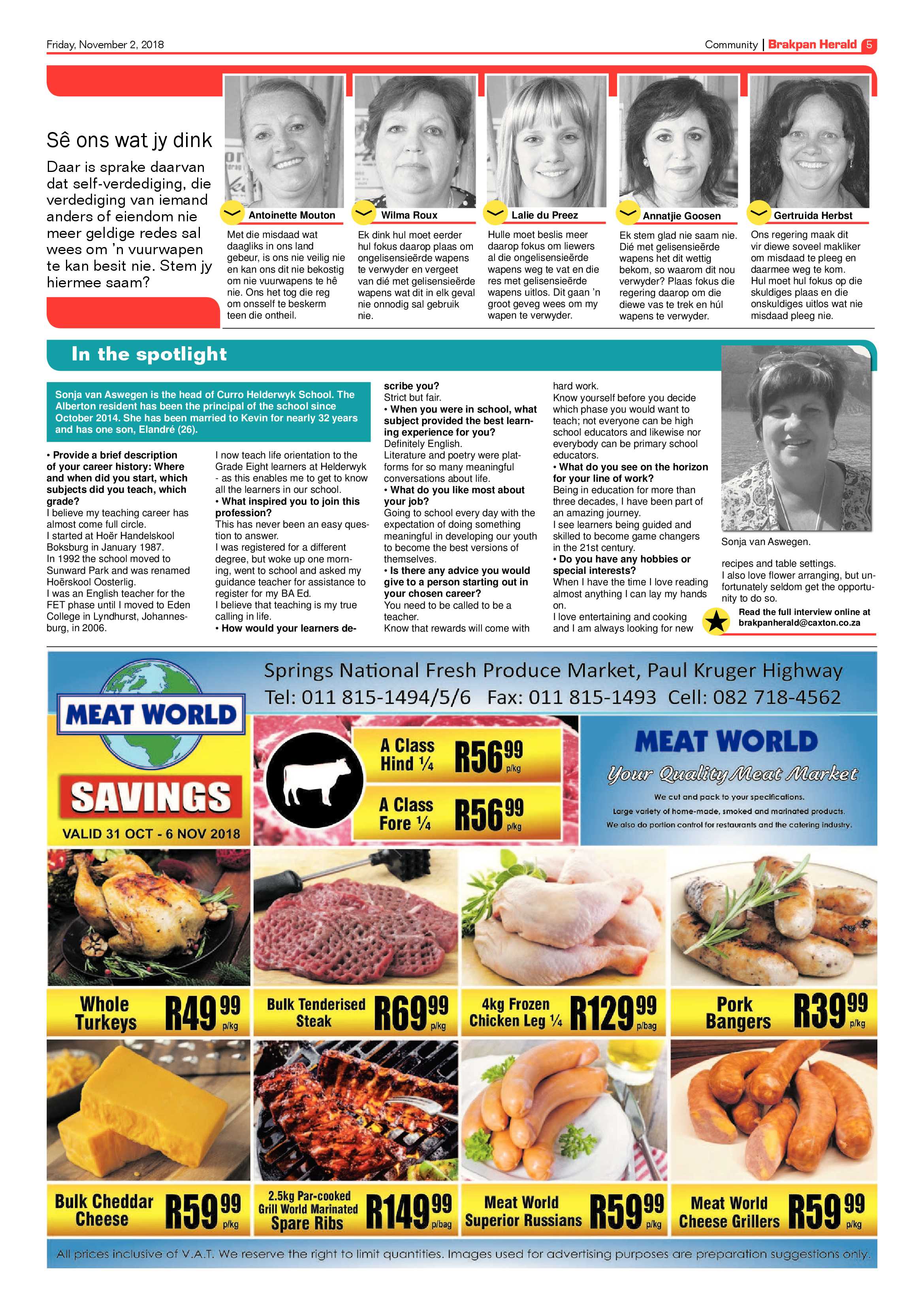 Brakpan Herald 02 November 2018 page 5