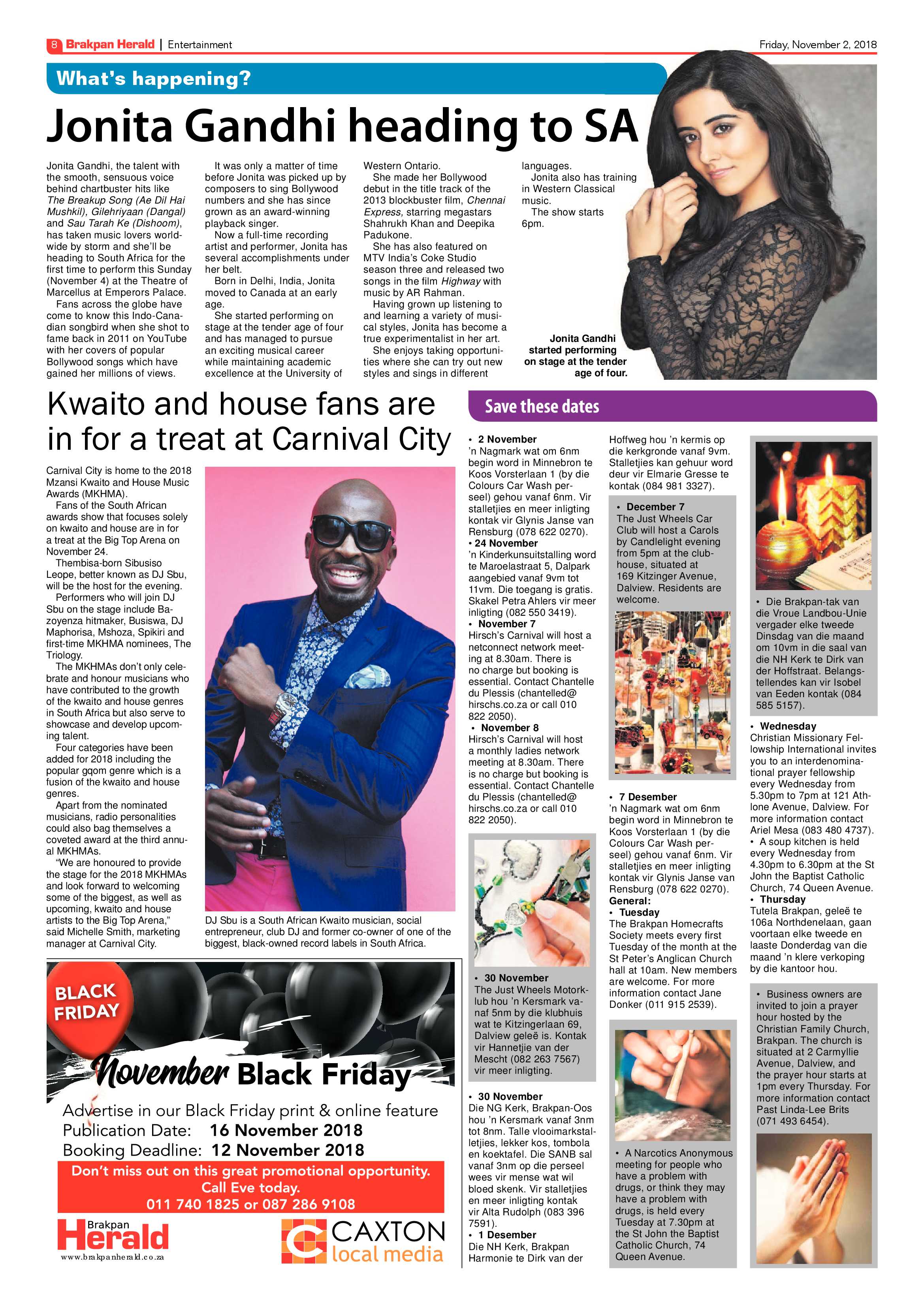 Brakpan Herald 02 November 2018 page 8