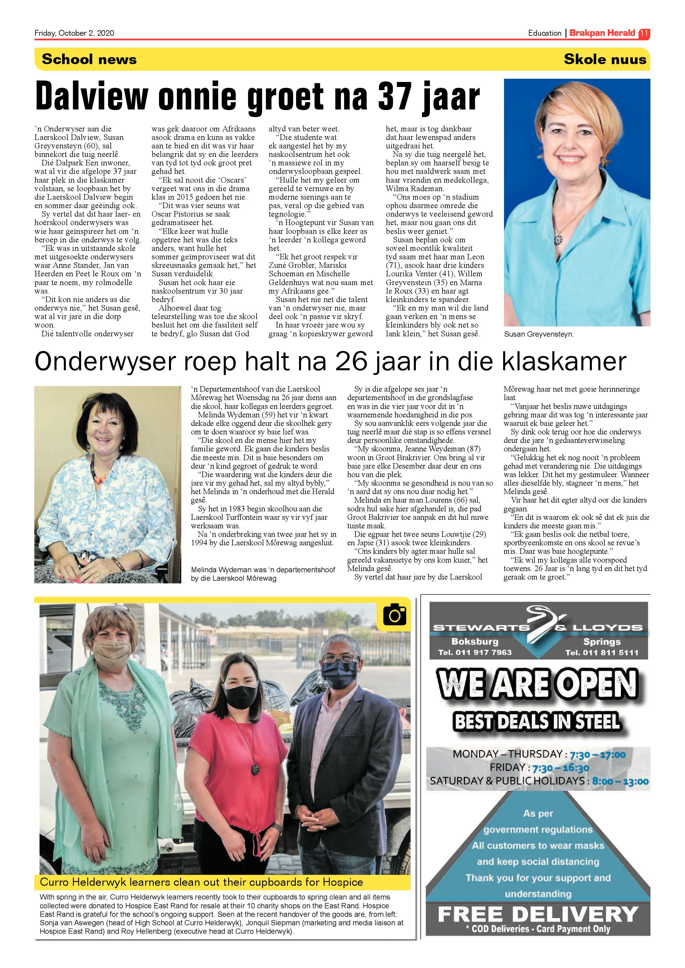 Brakpan Herald 02 October 2020 page 11