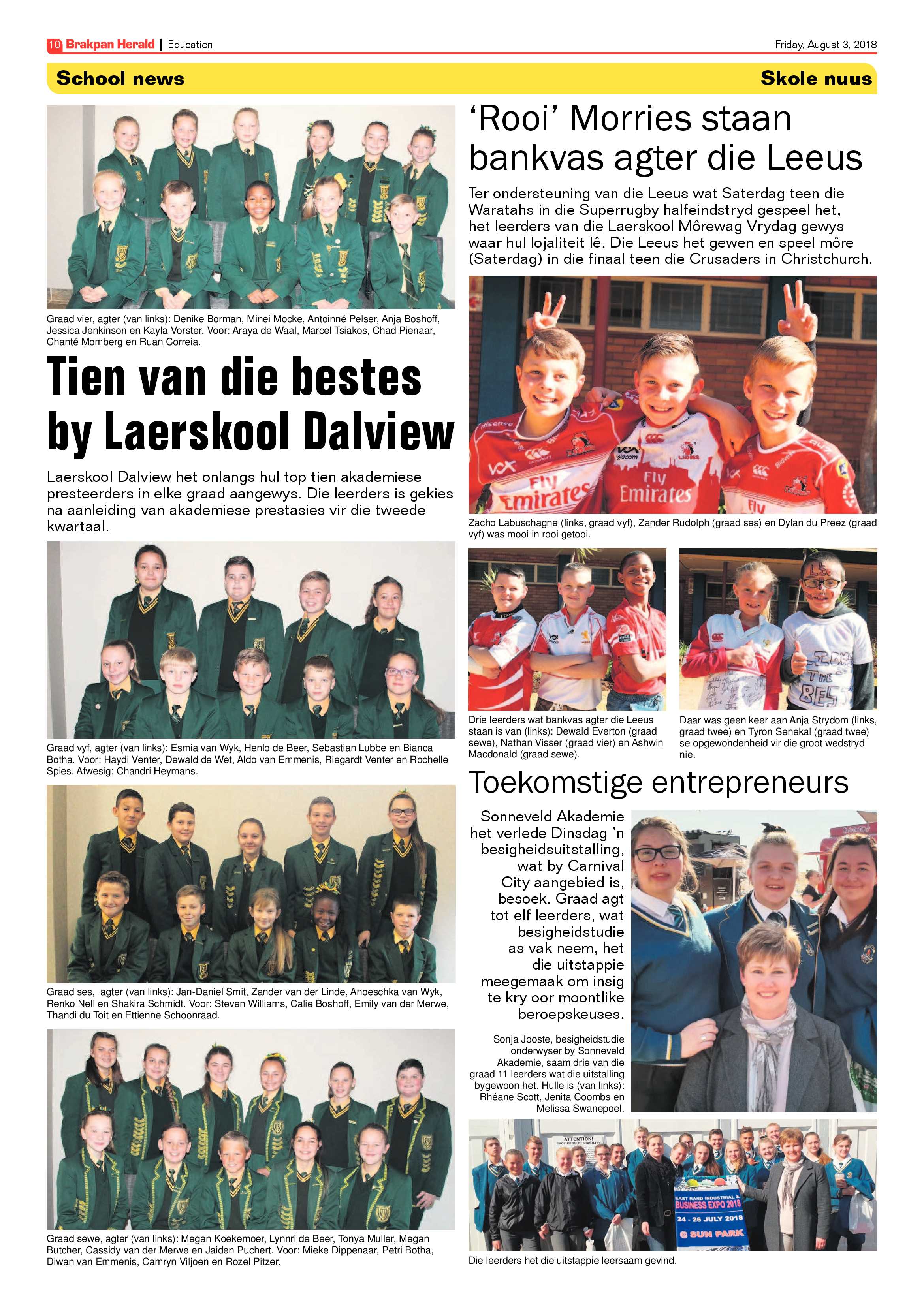 Brakpan Herald 03 August 2018 page 10
