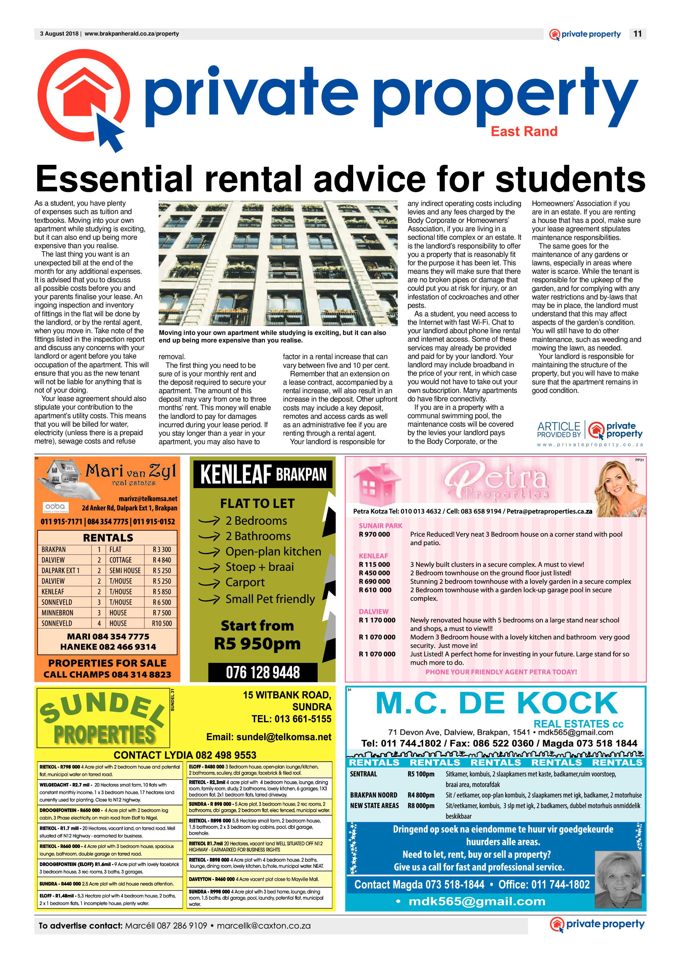 Brakpan Herald 03 August 2018 page 11