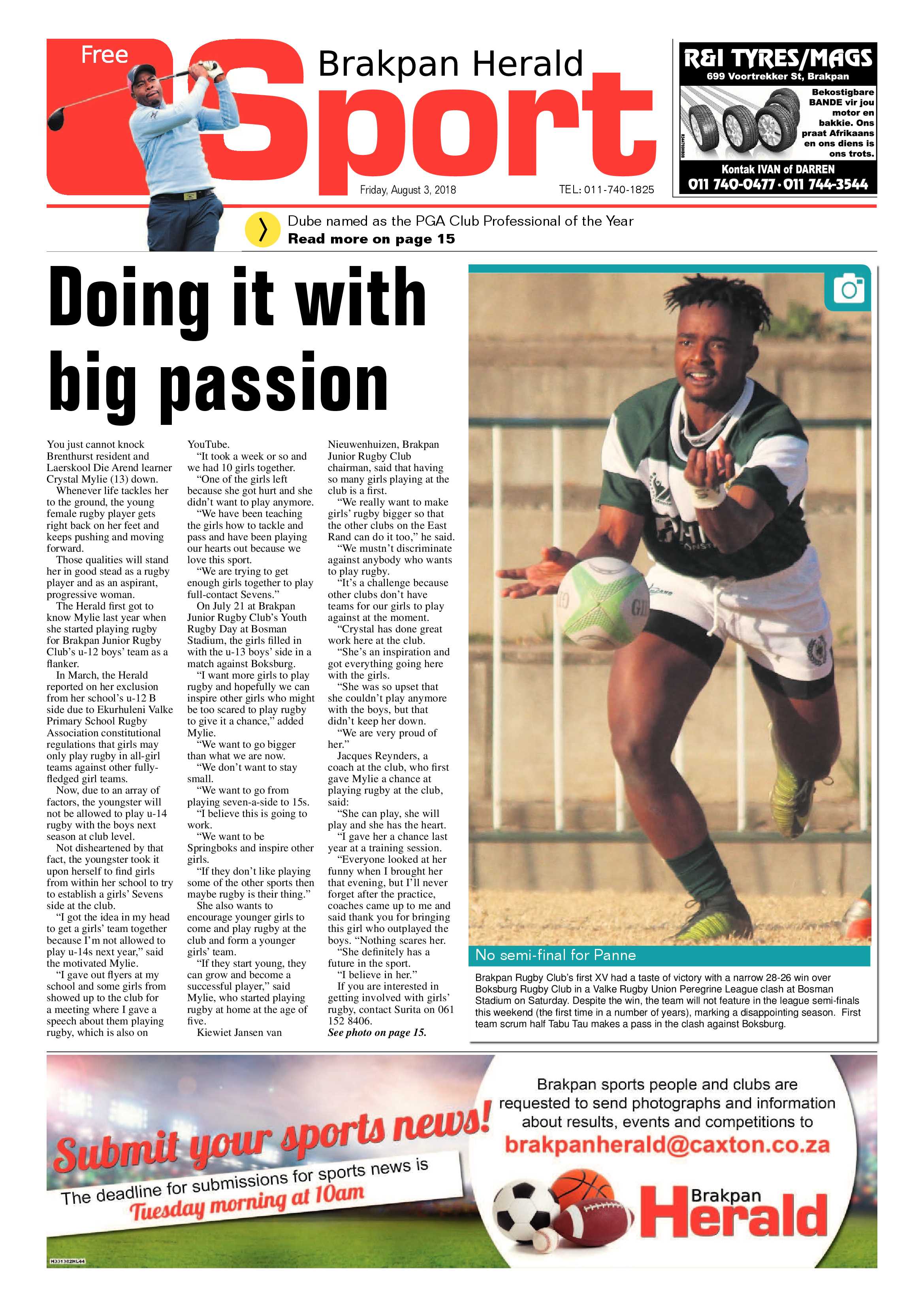 Brakpan Herald 03 August 2018 page 16