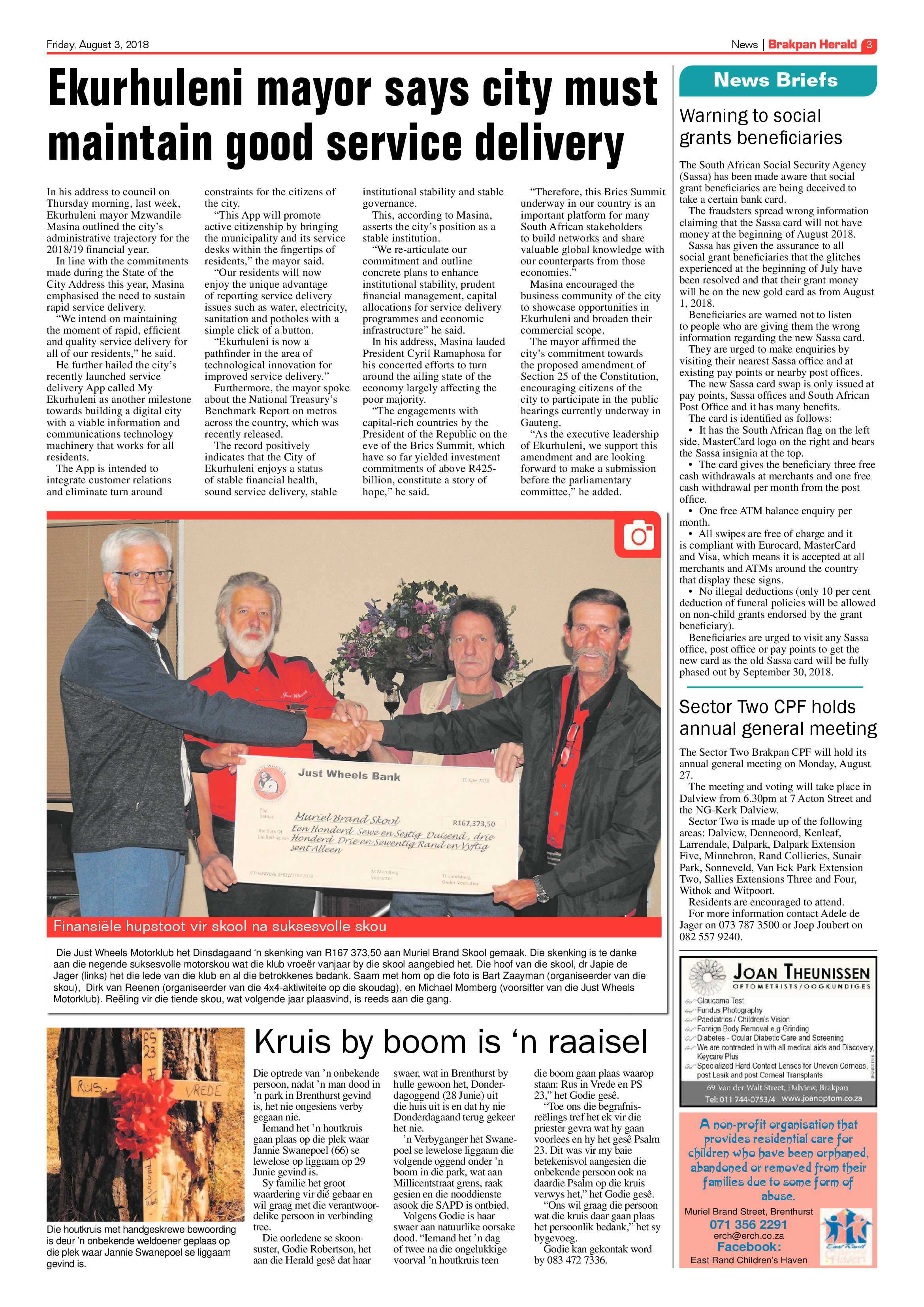 Brakpan Herald 03 August 2018 page 3