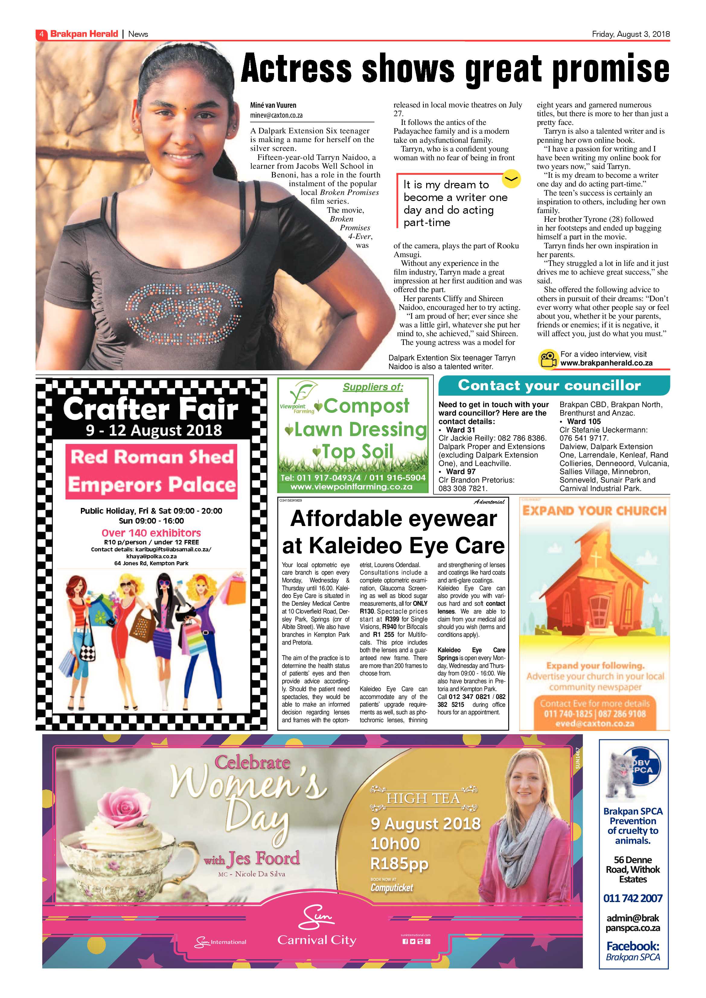 Brakpan Herald 03 August 2018 page 4