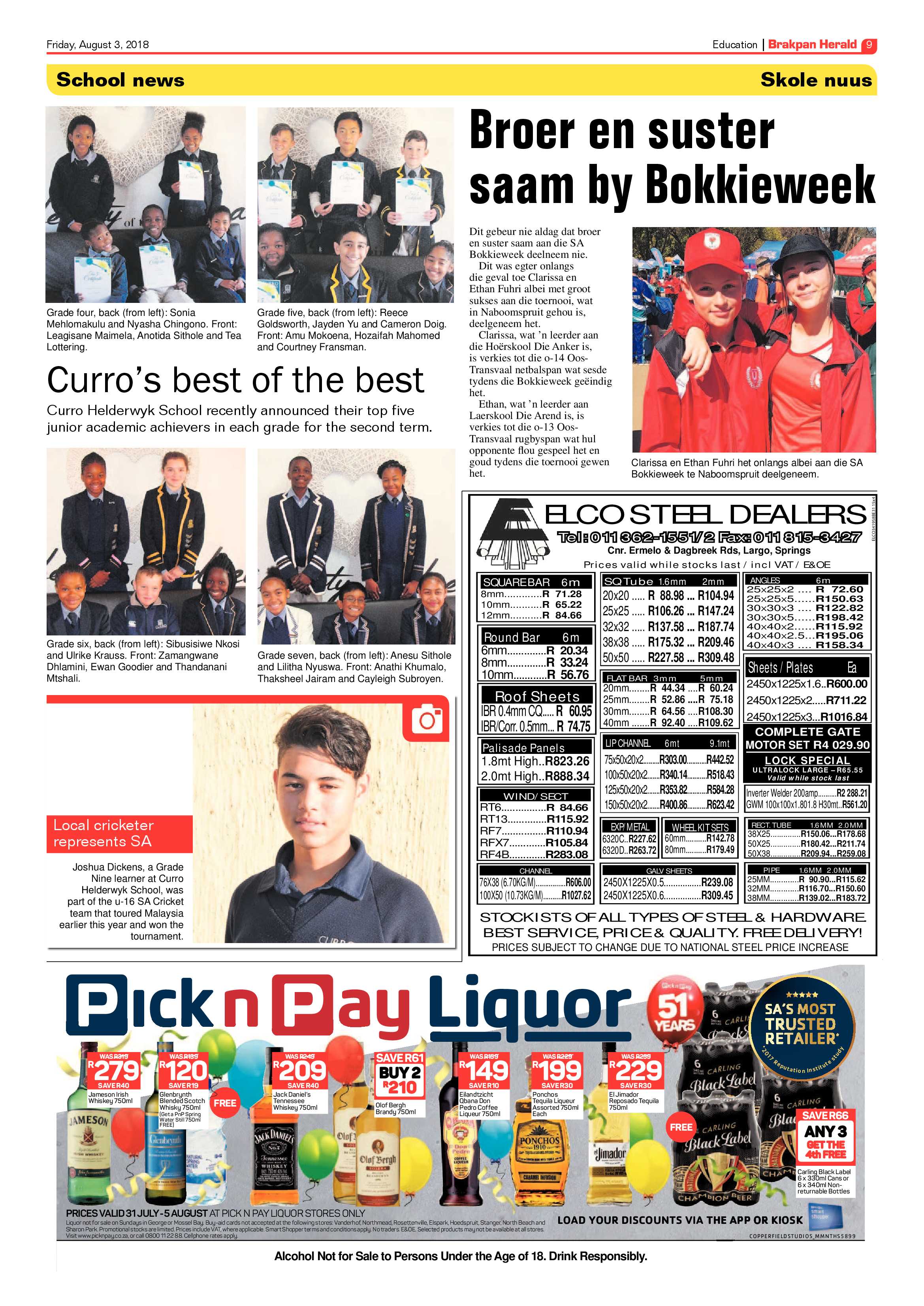 Brakpan Herald 03 August 2018 page 9