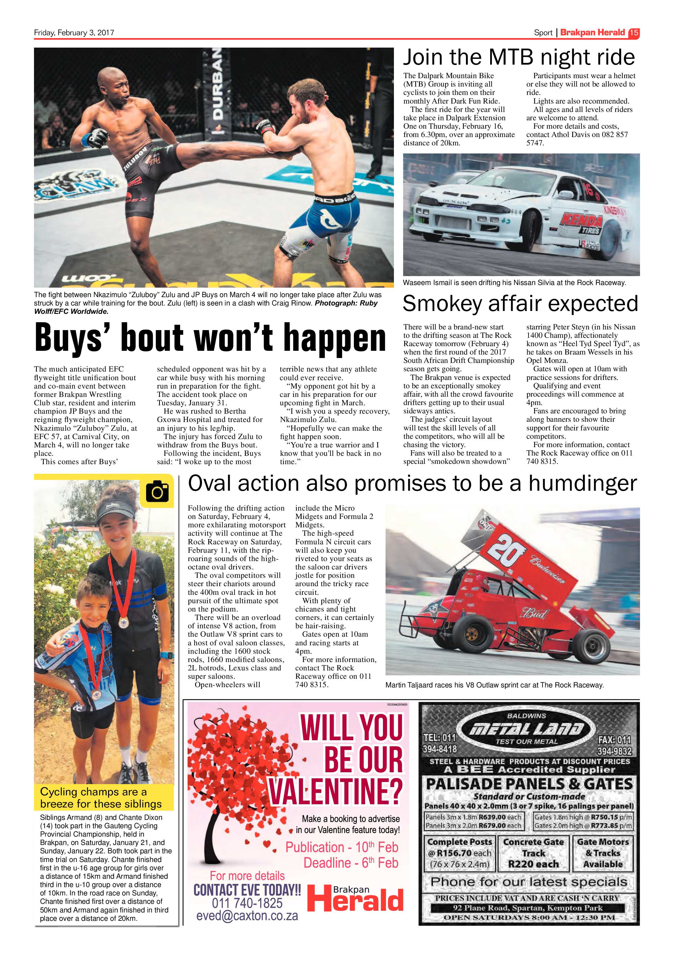 Brakpan Herald 03 February 2017 page 15