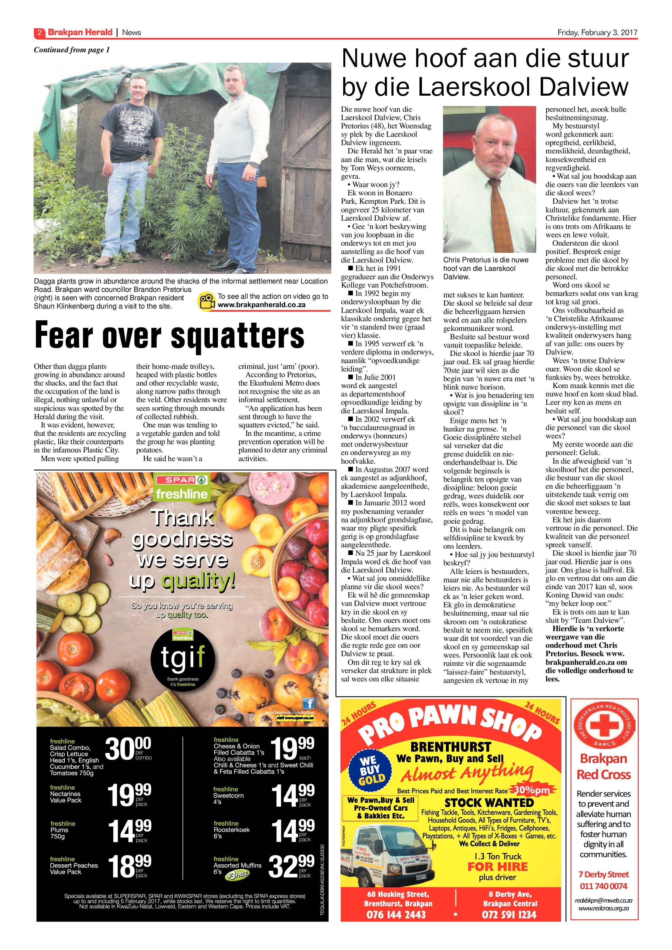 Brakpan Herald 03 February 2017 page 2