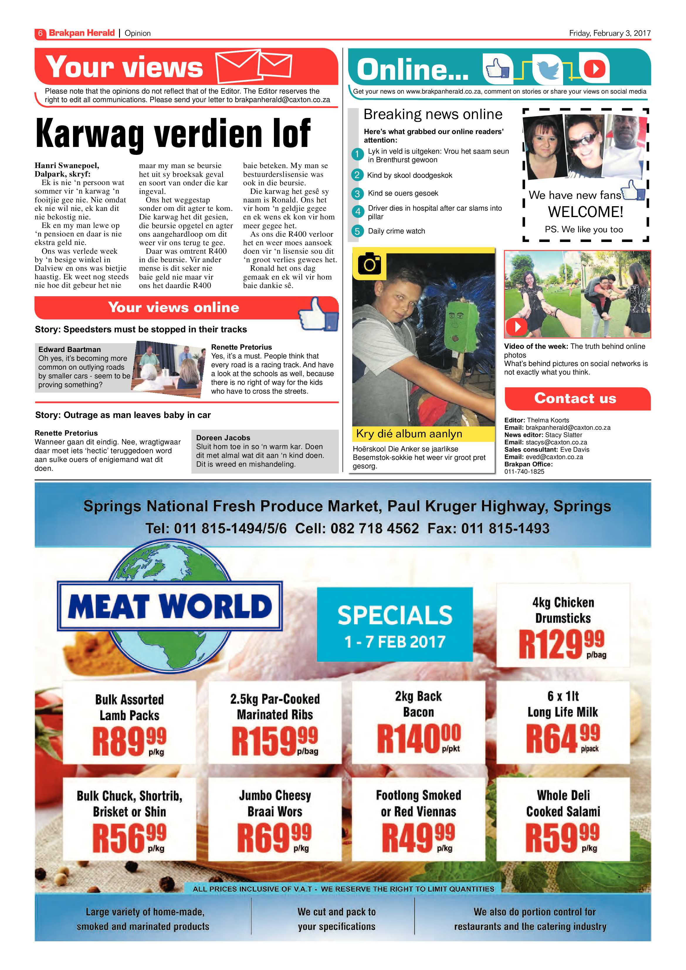 Brakpan Herald 03 February 2017 page 6