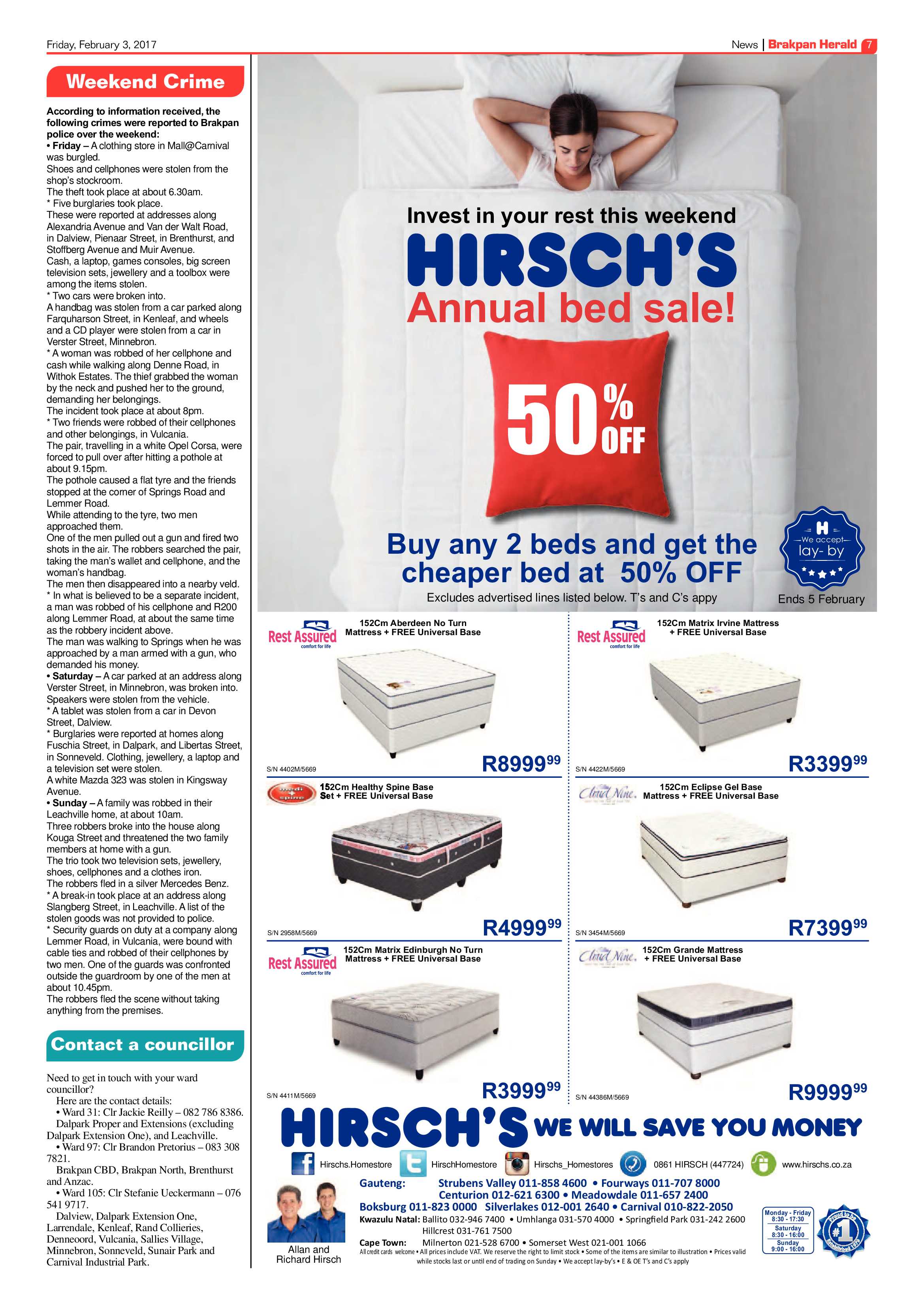 Brakpan Herald 03 February 2017 page 7