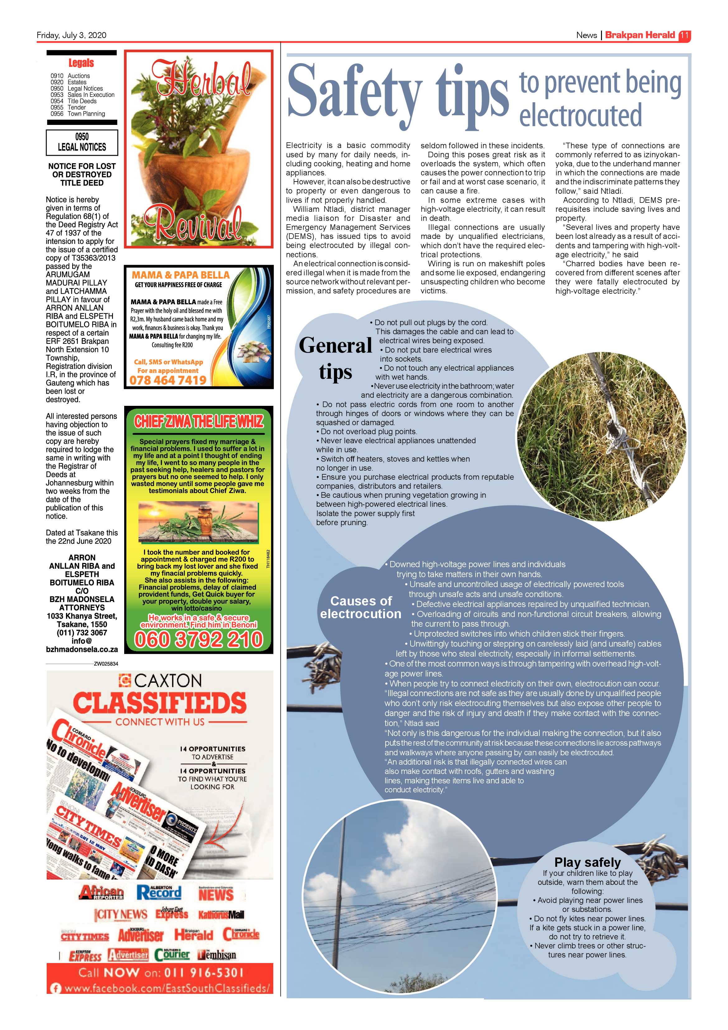 Brakpan Herald 03 July 2020 page 11