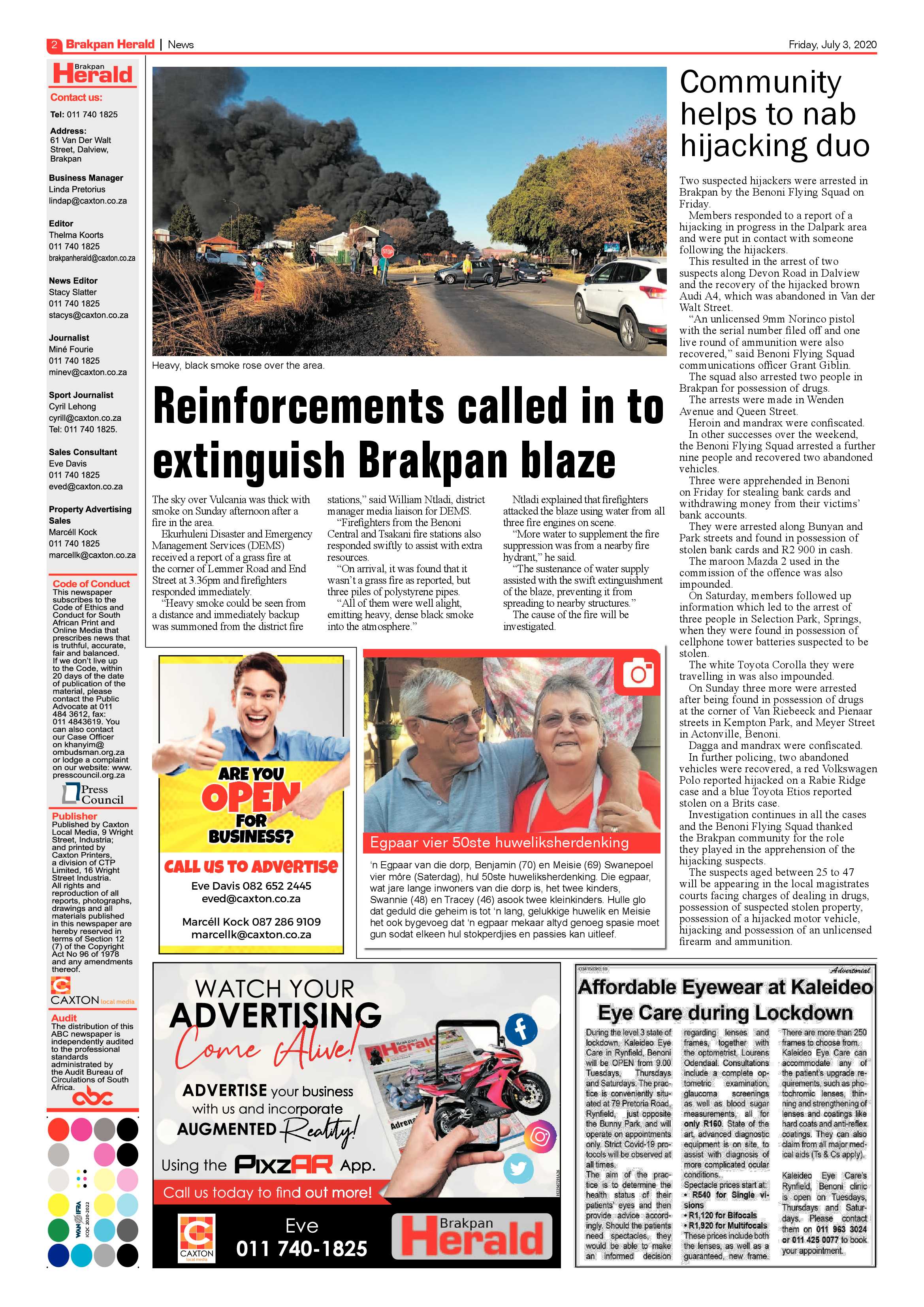 Brakpan Herald 03 July 2020 page 2