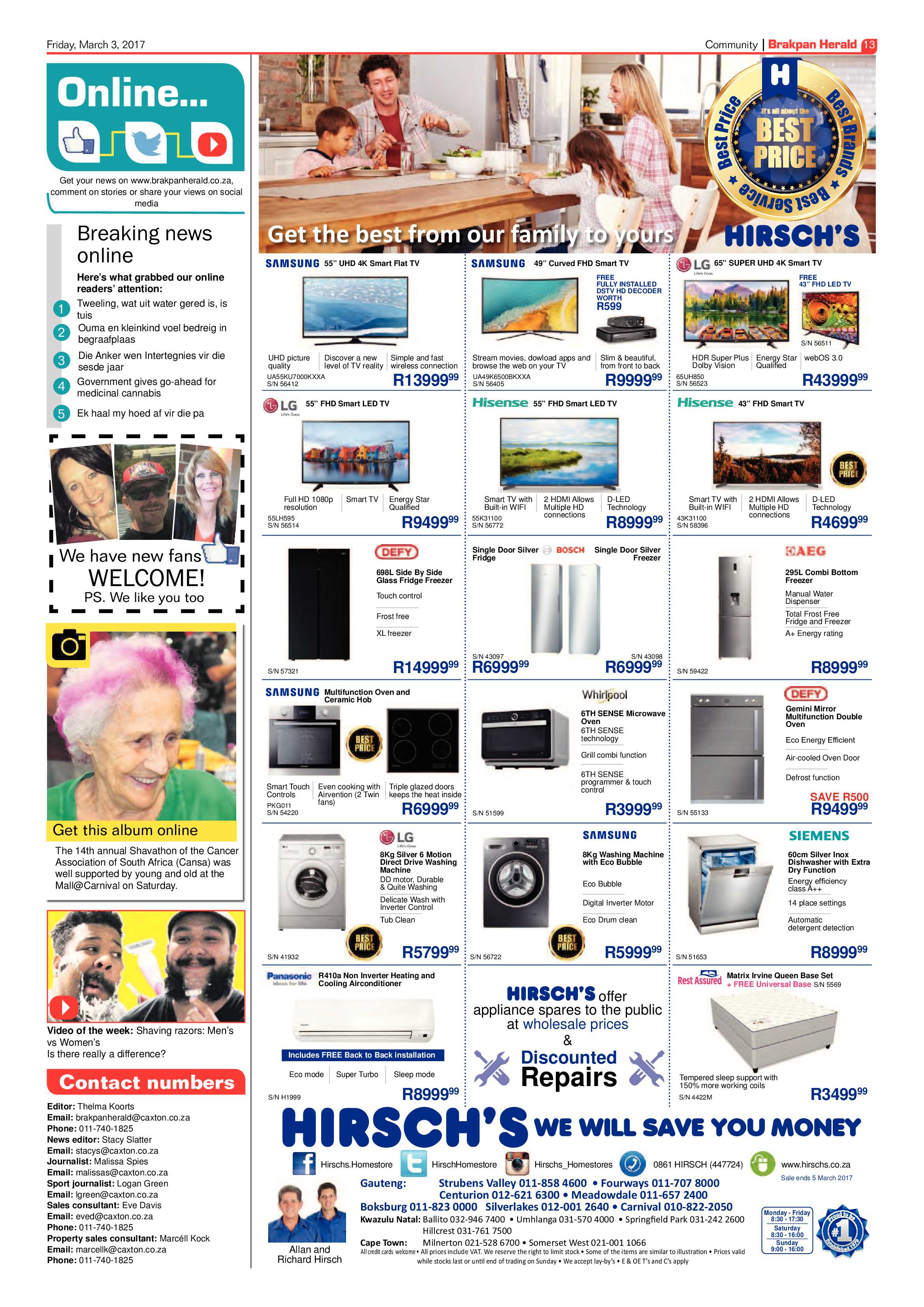 Brakpan Herald 03 March 2017 page 13