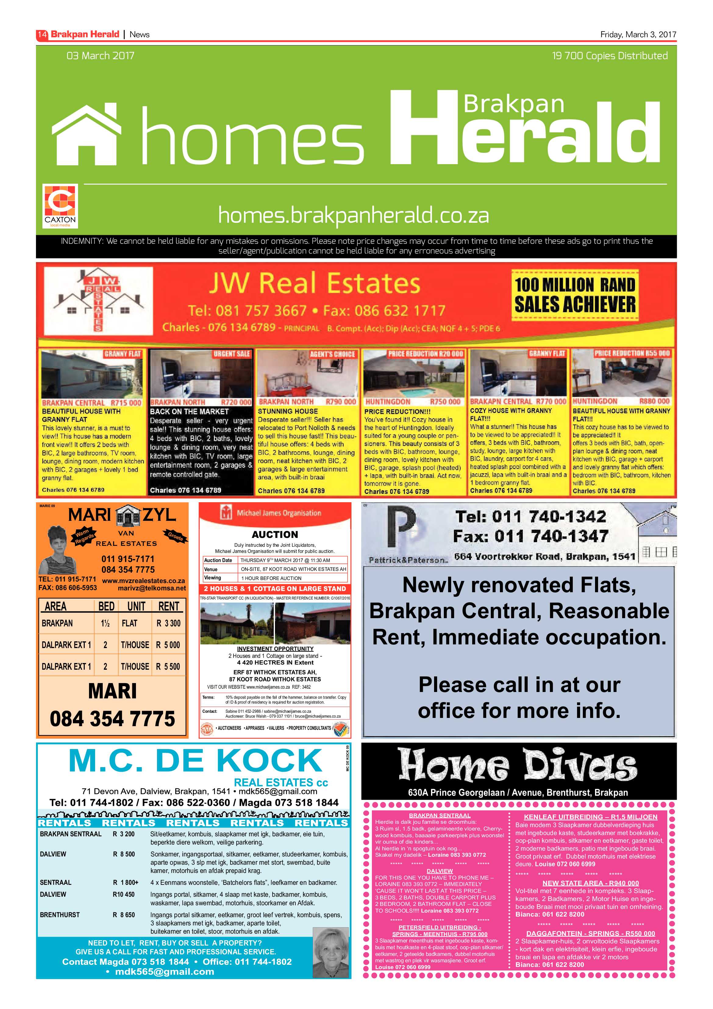 Brakpan Herald 03 March 2017 page 14
