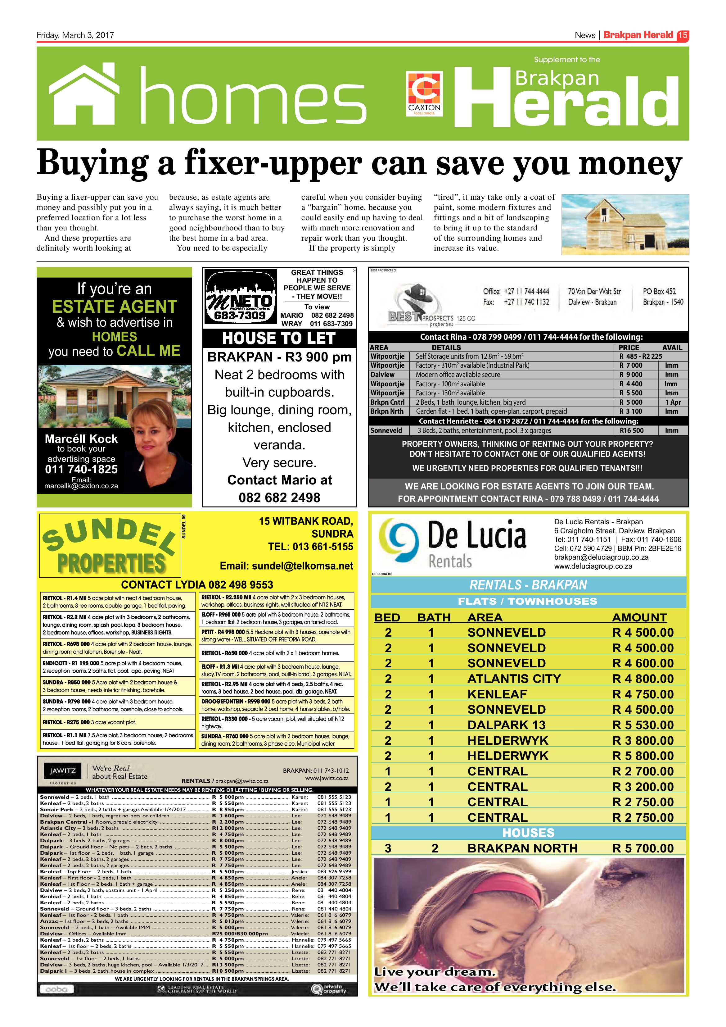 Brakpan Herald 03 March 2017 page 15