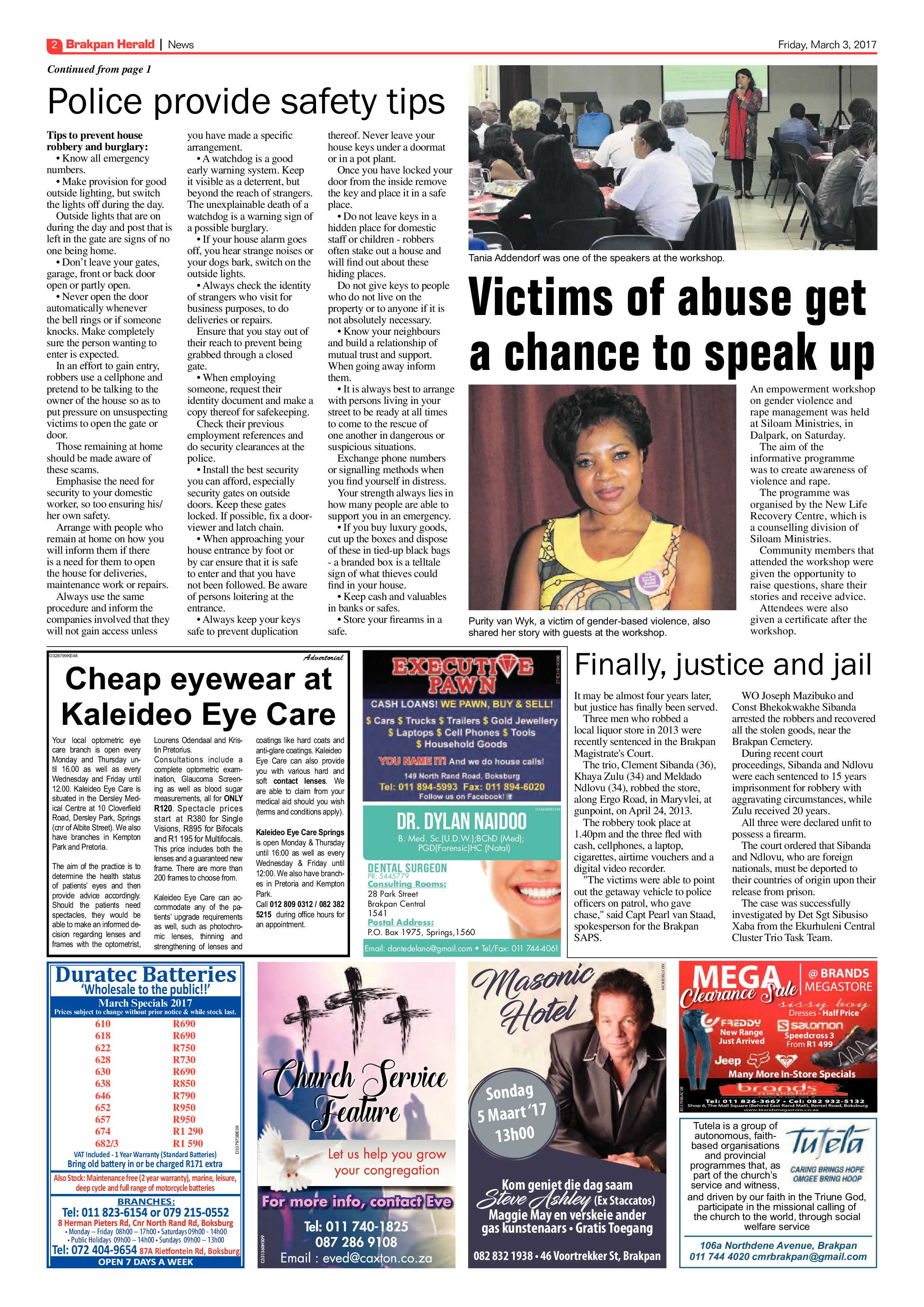 Brakpan Herald 03 March 2017 page 2