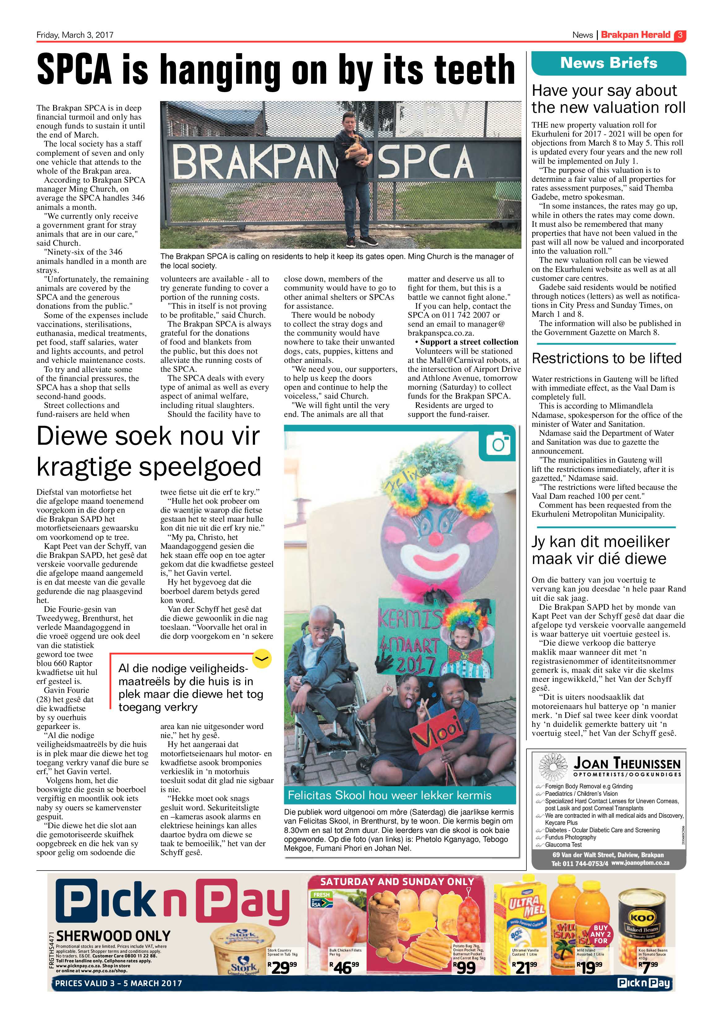 Brakpan Herald 03 March 2017 page 3