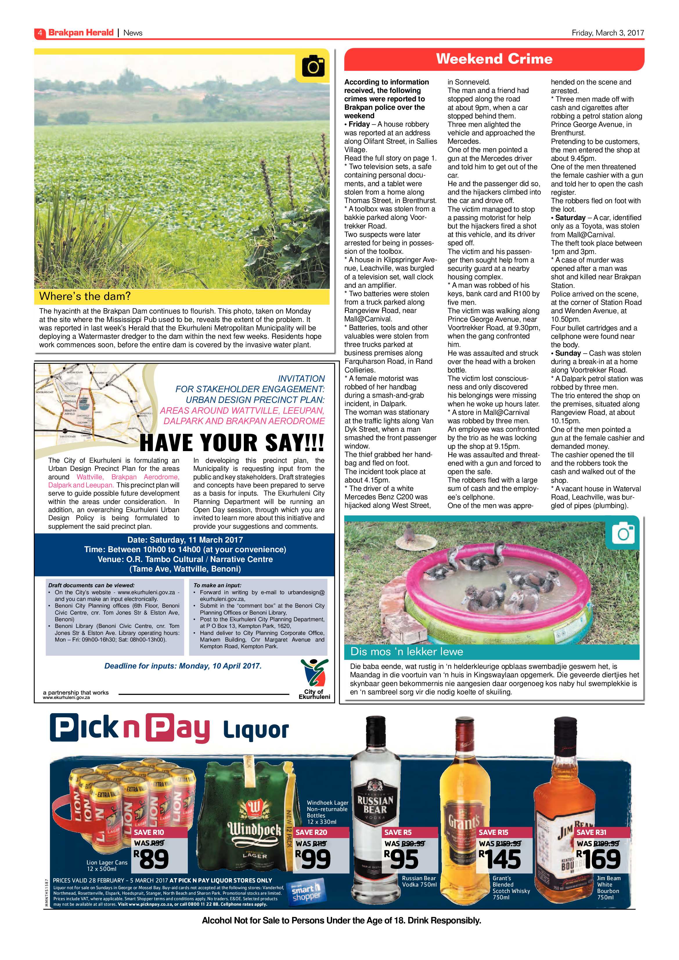 Brakpan Herald 03 March 2017 page 4