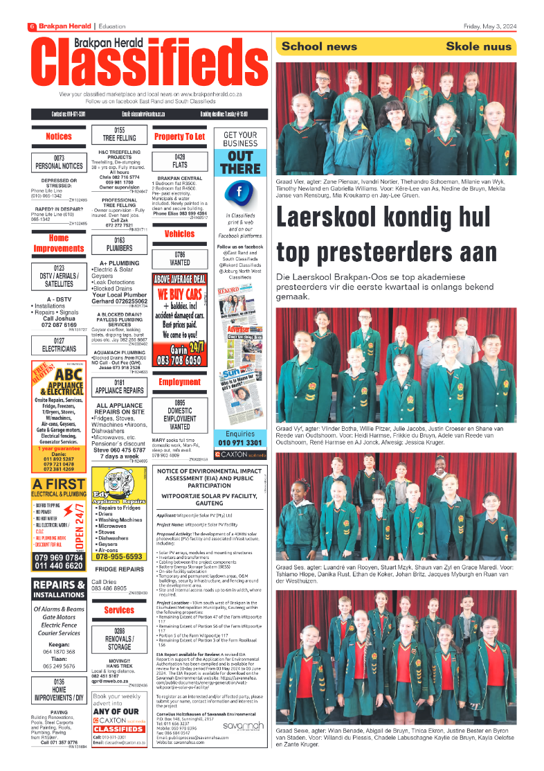 Brakpan Herald 03 May 2024 page 6