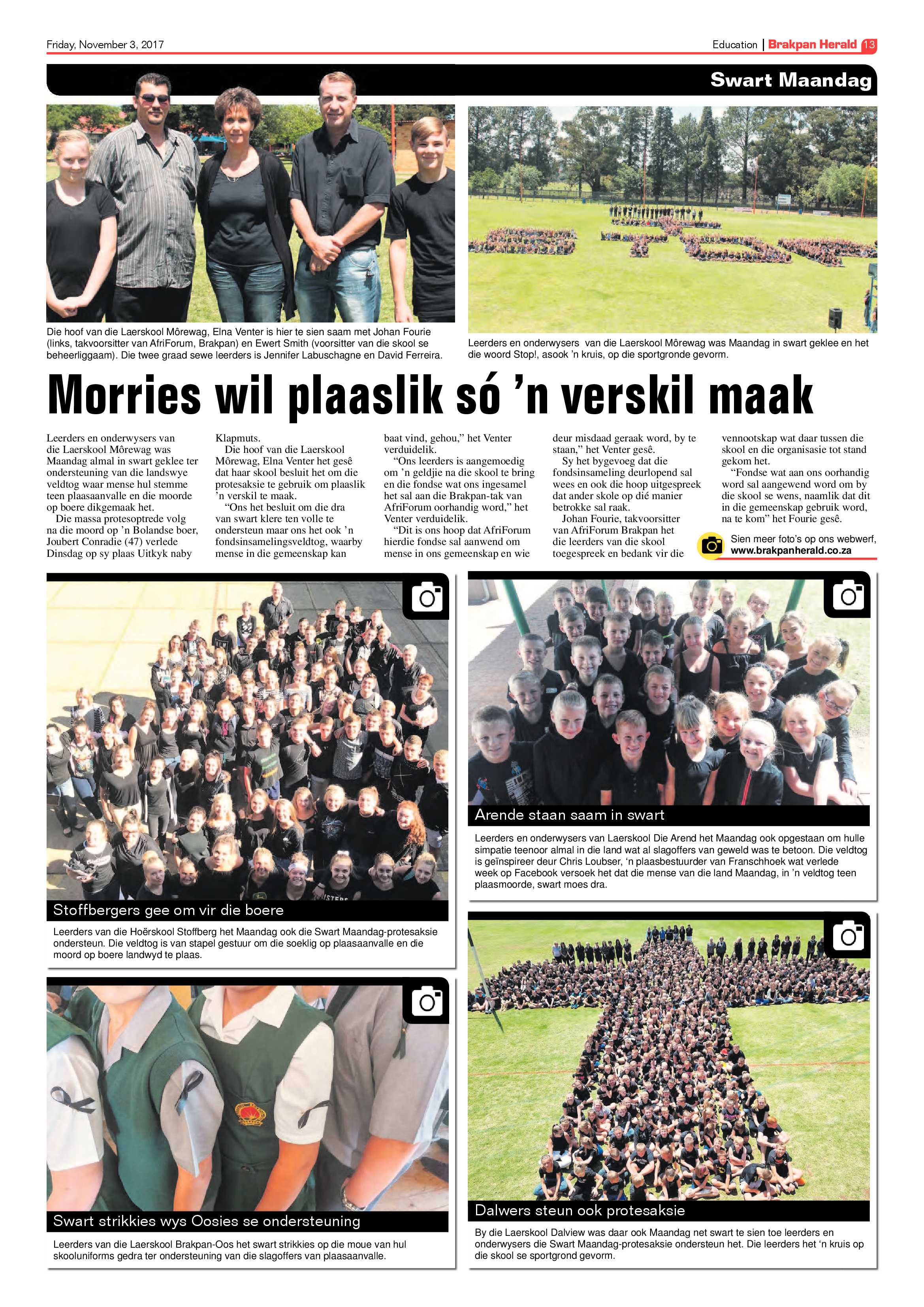 Brakpan Herald 03 November 2017 page 13