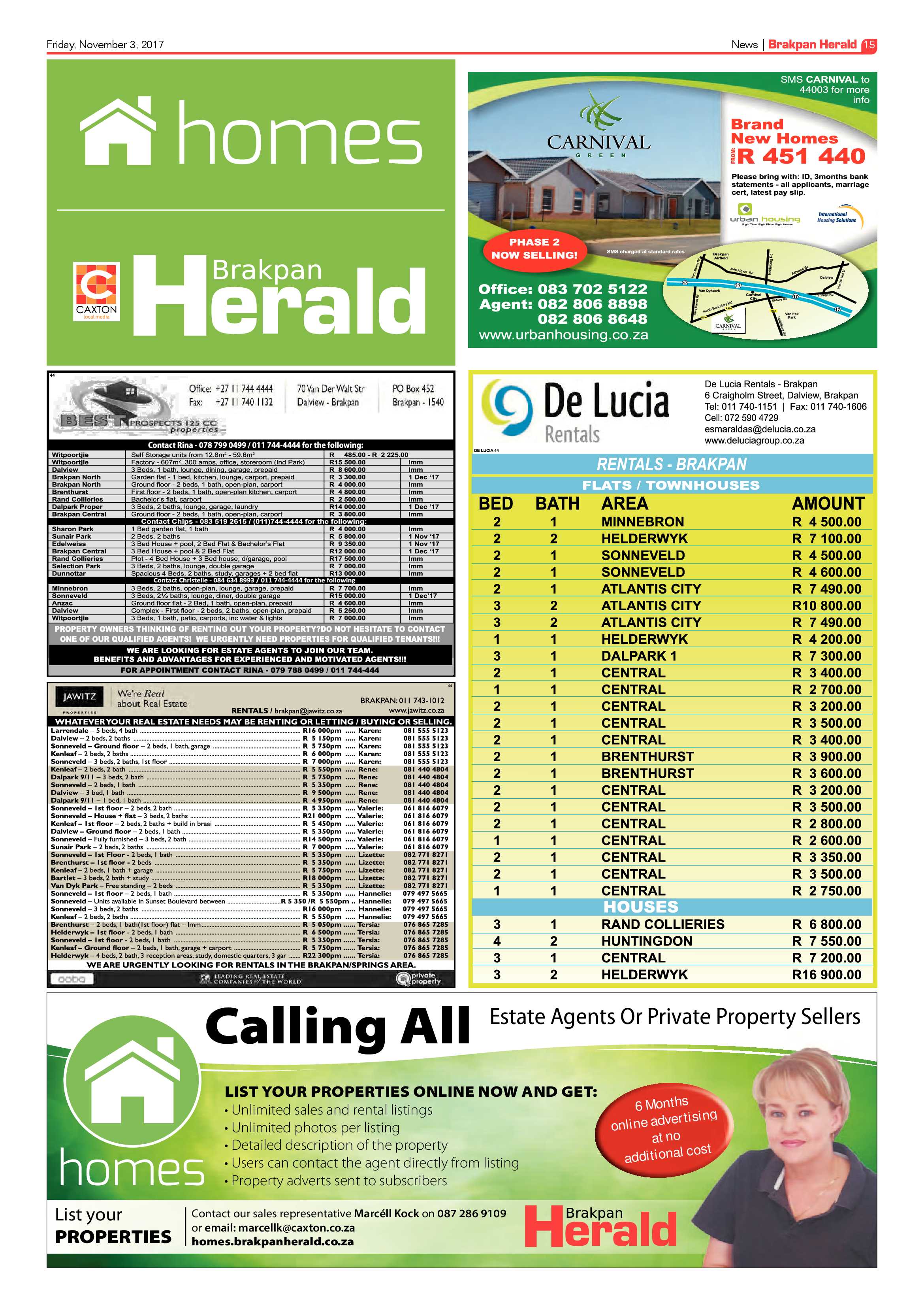 Brakpan Herald 03 November 2017 page 15