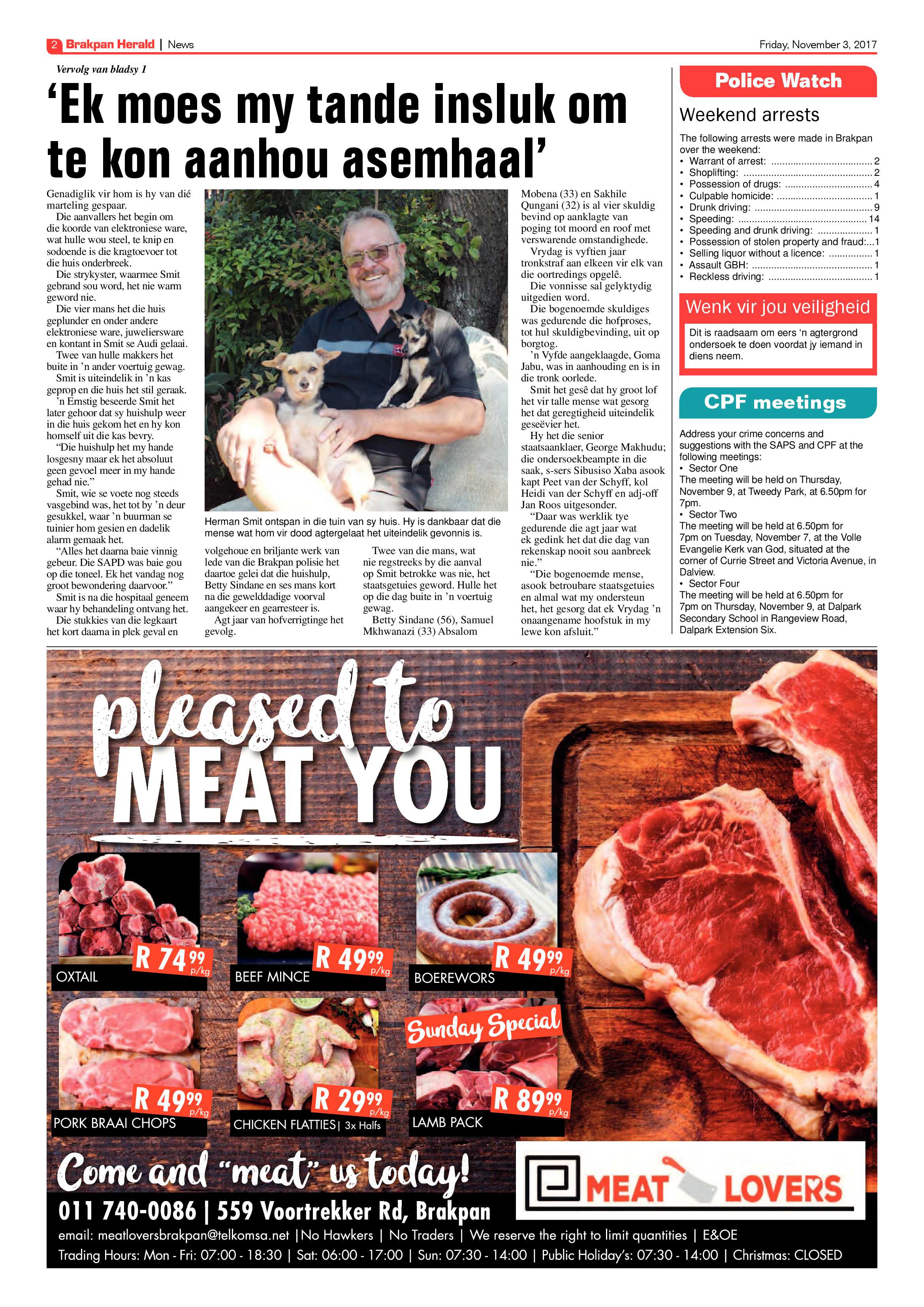 Brakpan Herald 03 November 2017 page 2