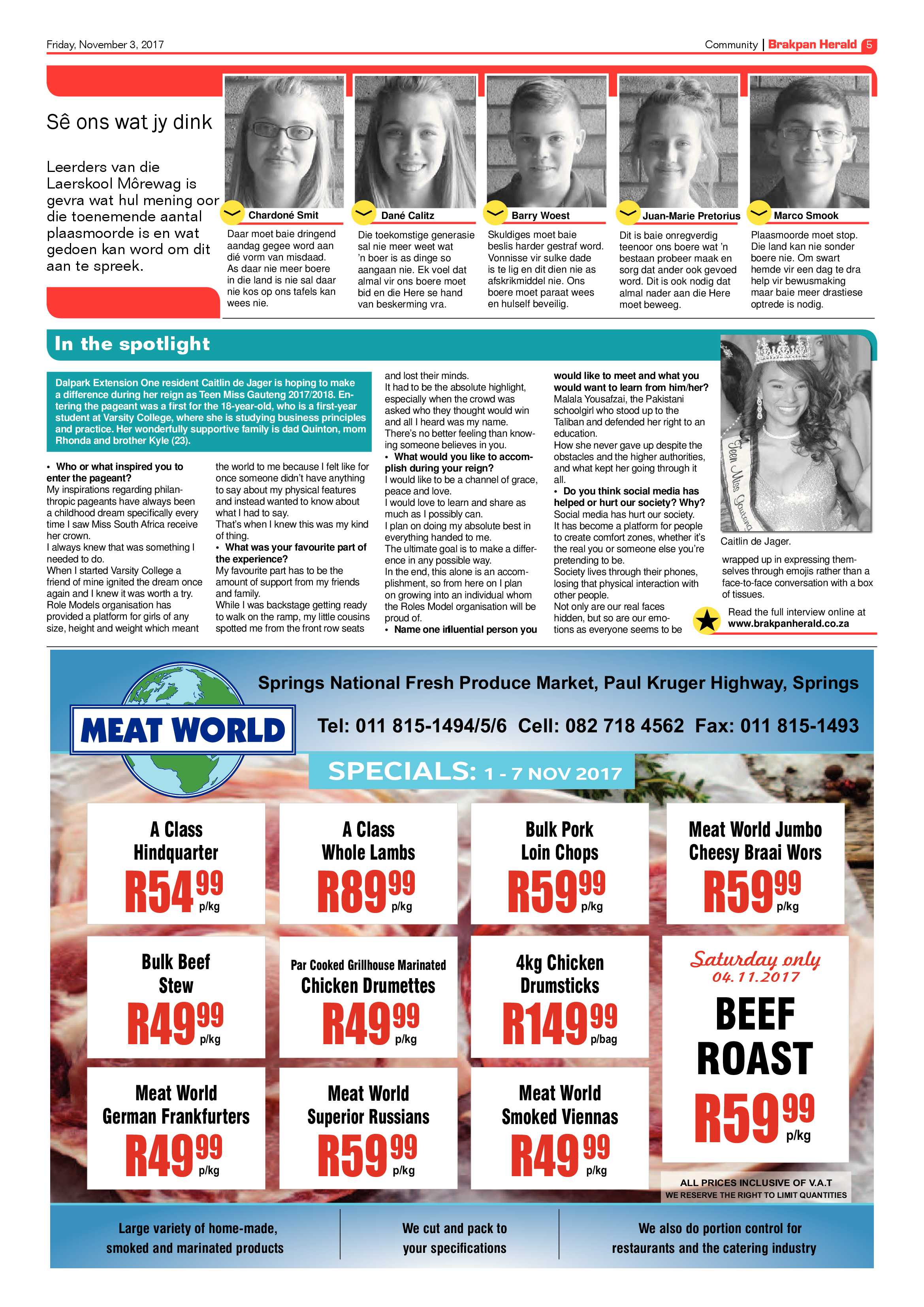 Brakpan Herald 03 November 2017 page 5