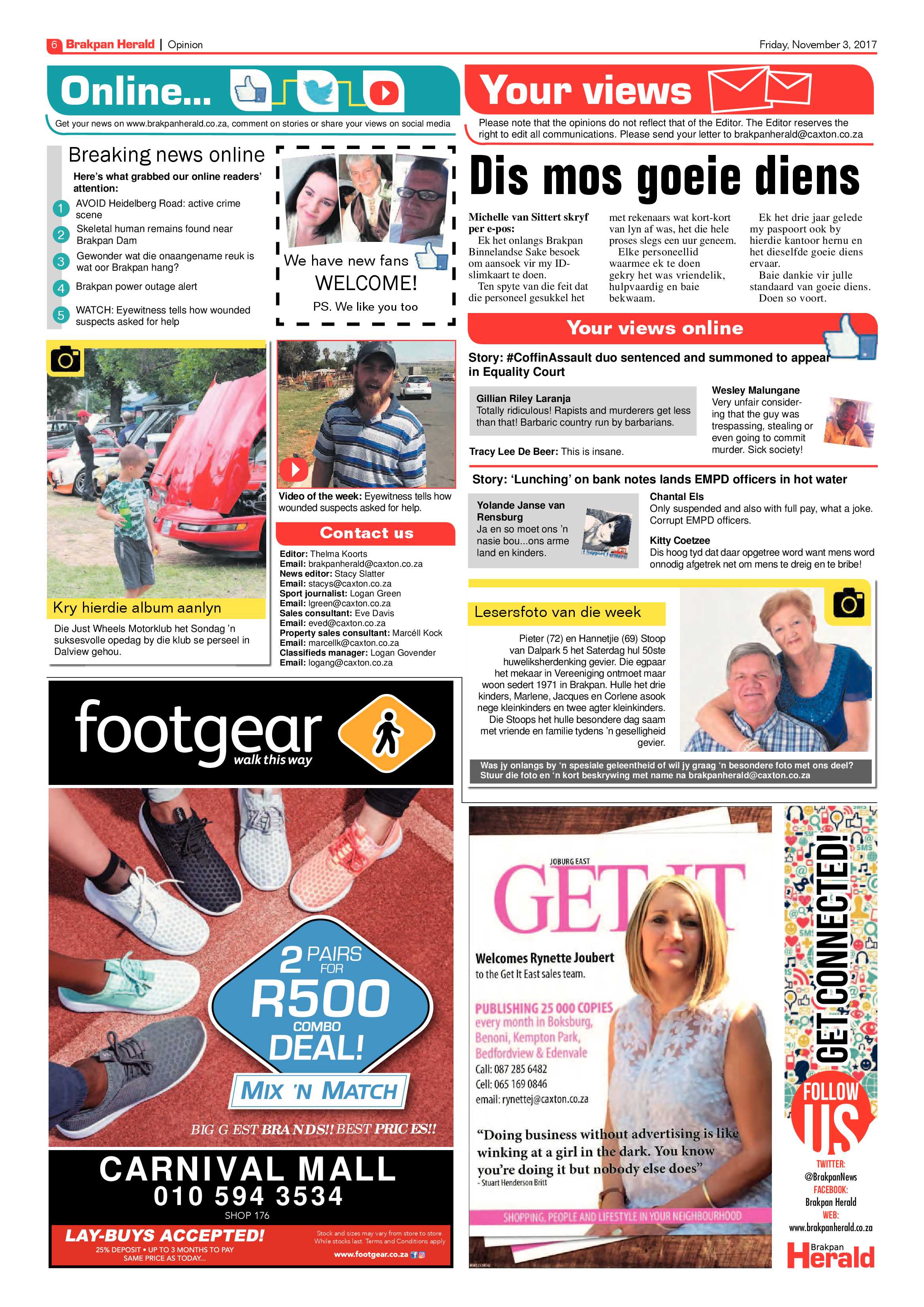 Brakpan Herald 03 November 2017 page 6