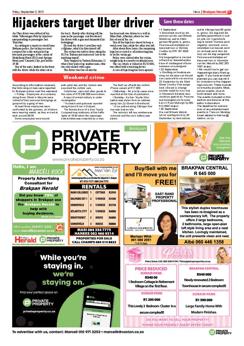 Brakpan Herald 03 September 2021 page 6