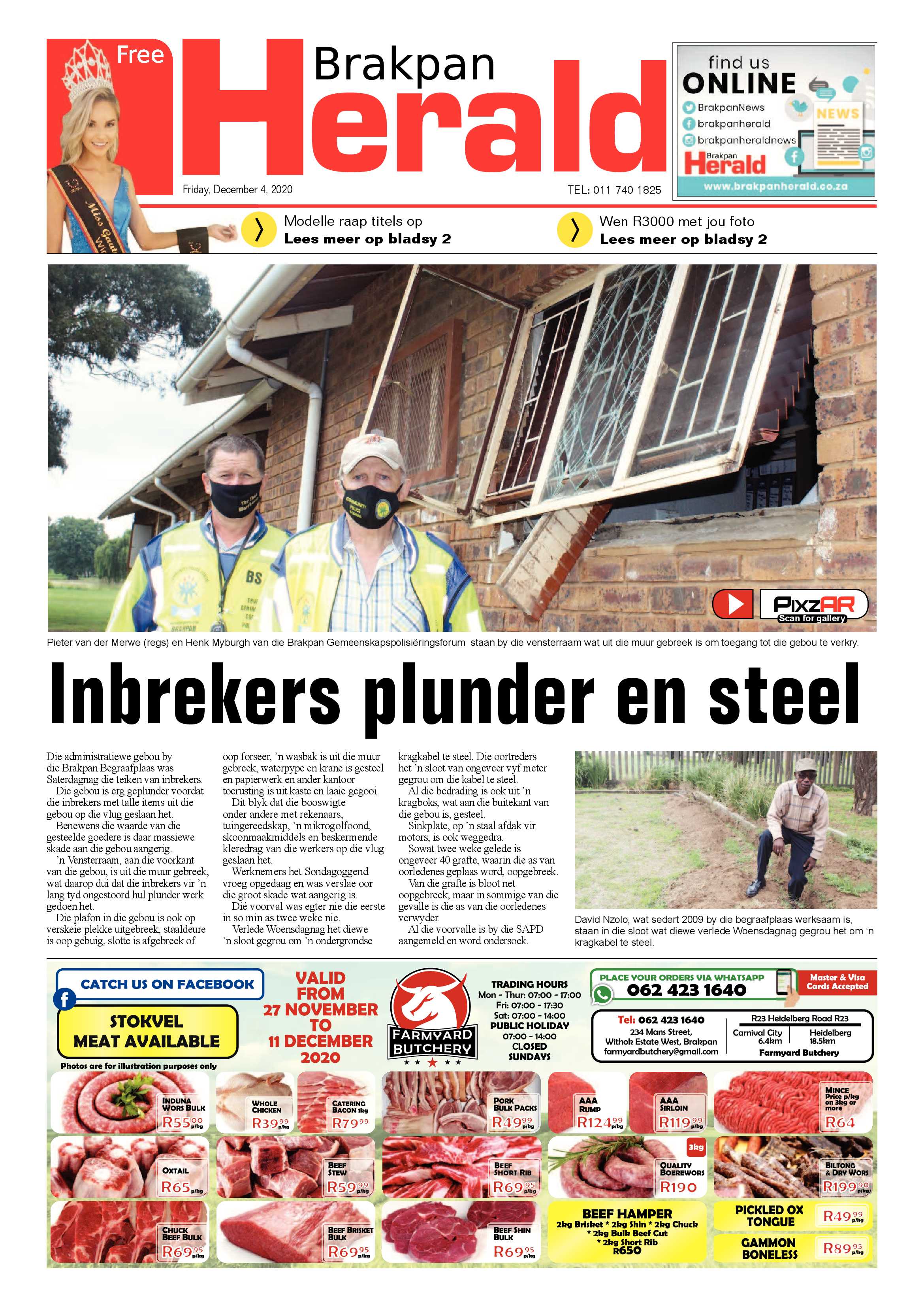 Brakpan Herald 04 December 2020 page 1