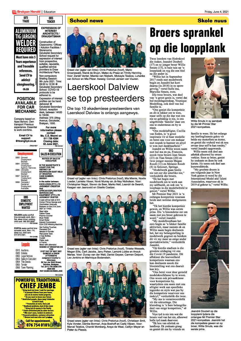 Brakpan Herald 04 June 2021 page 10