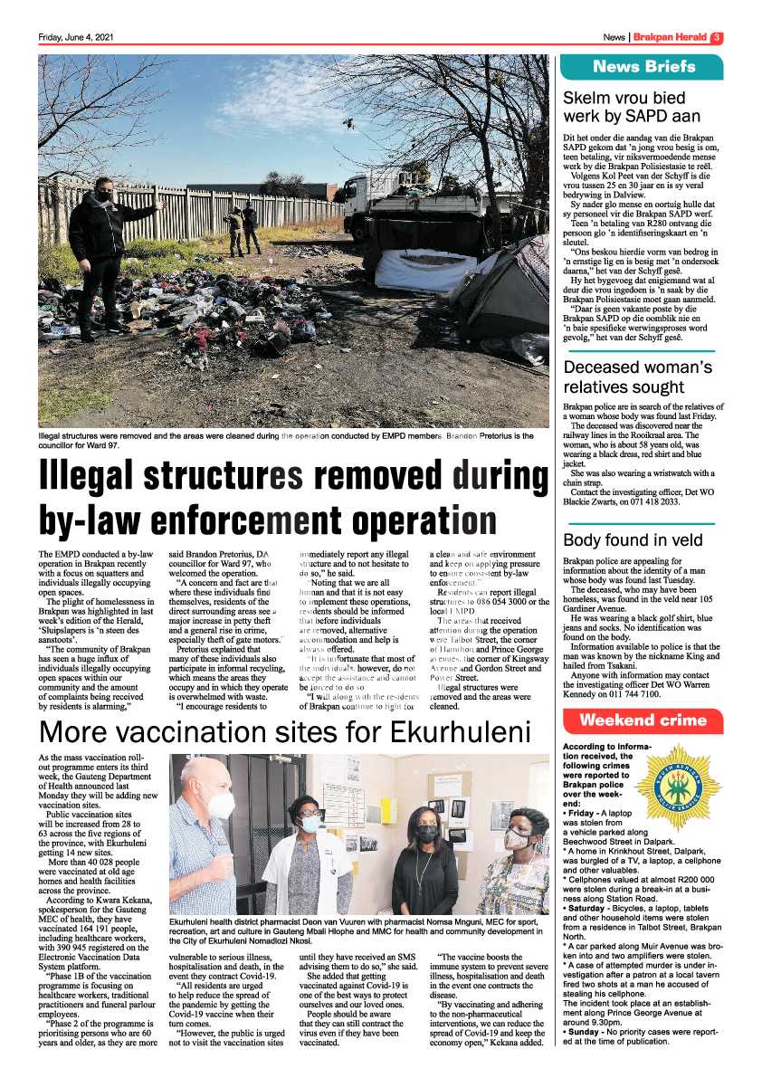 Brakpan Herald 04 June 2021 page 3