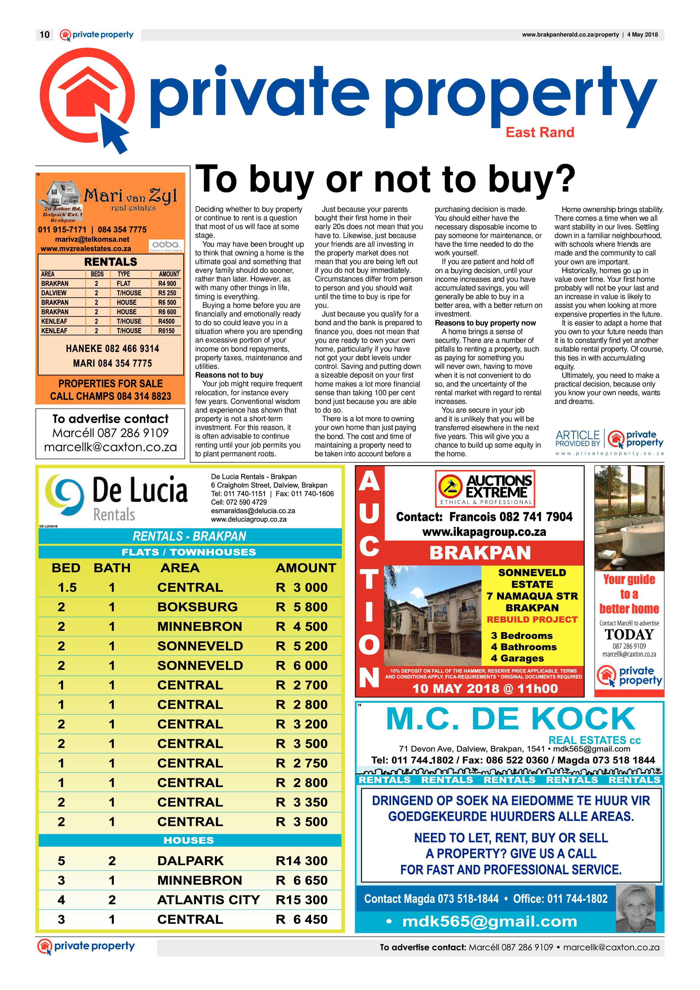 Brakpan Herald 04 May 2018 page 10