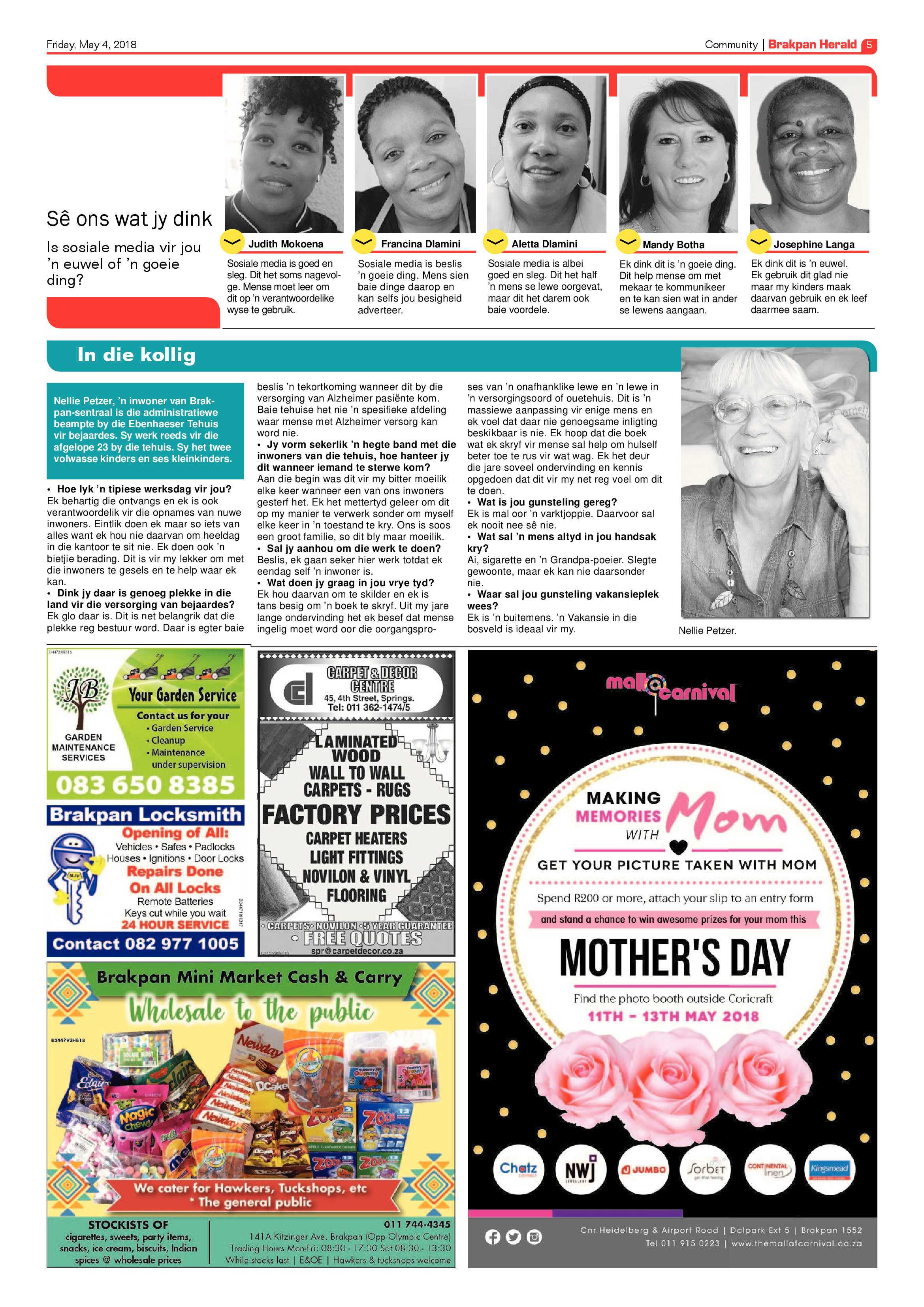 Brakpan Herald 04 May 2018 page 5