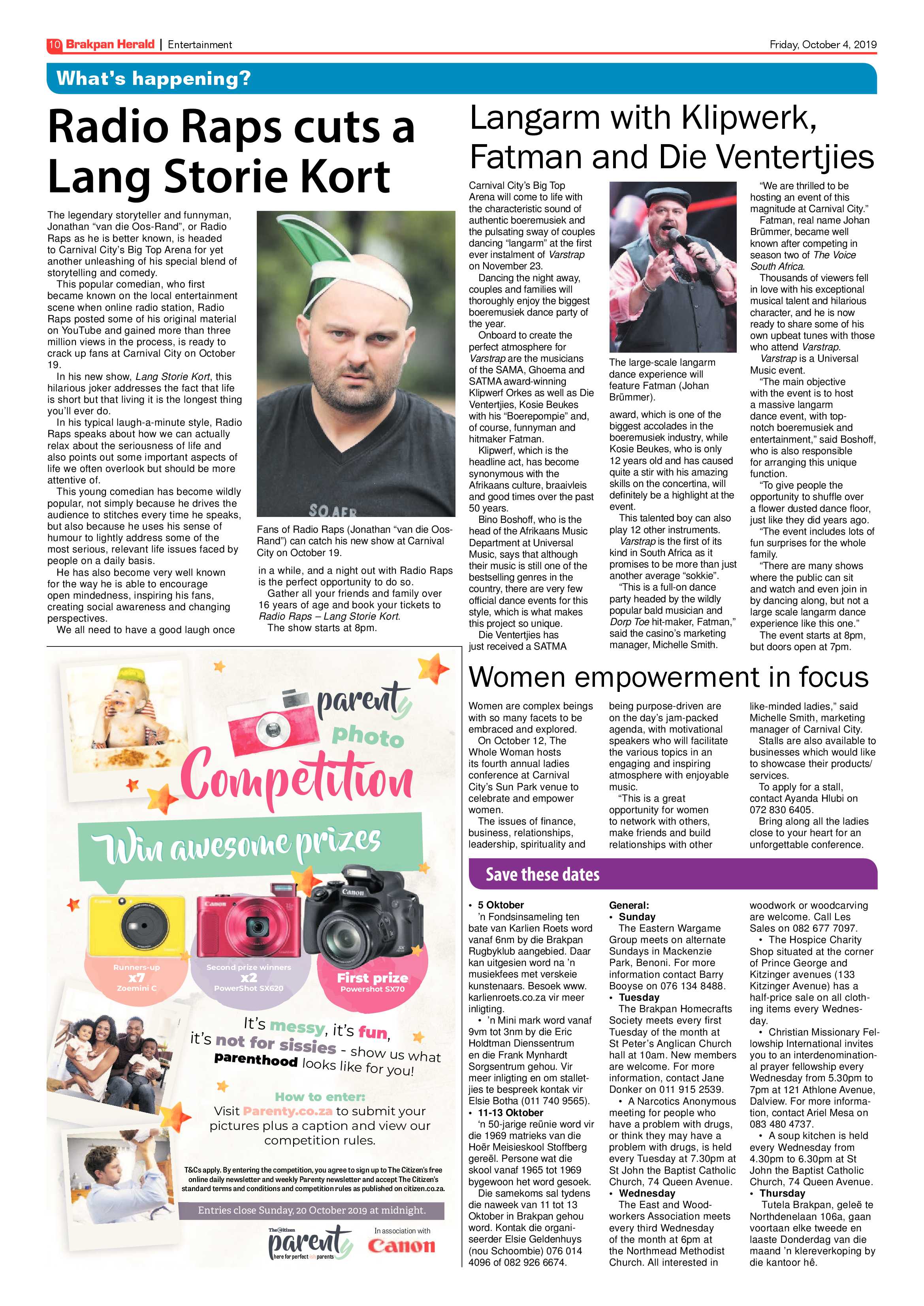 Brakpan Herald 04 October 2019 page 10