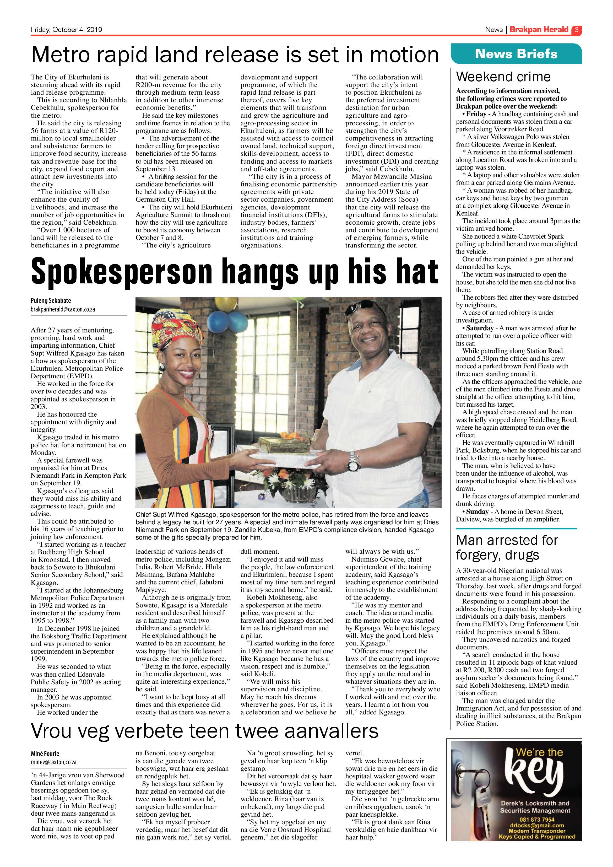 Brakpan Herald 04 October 2019 page 3
