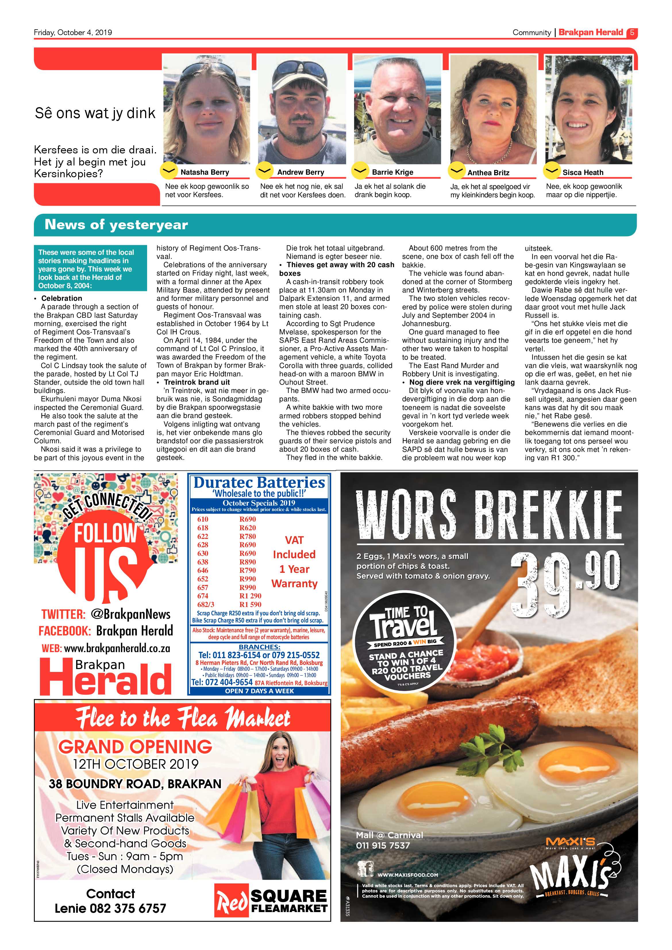 Brakpan Herald 04 October 2019 page 5