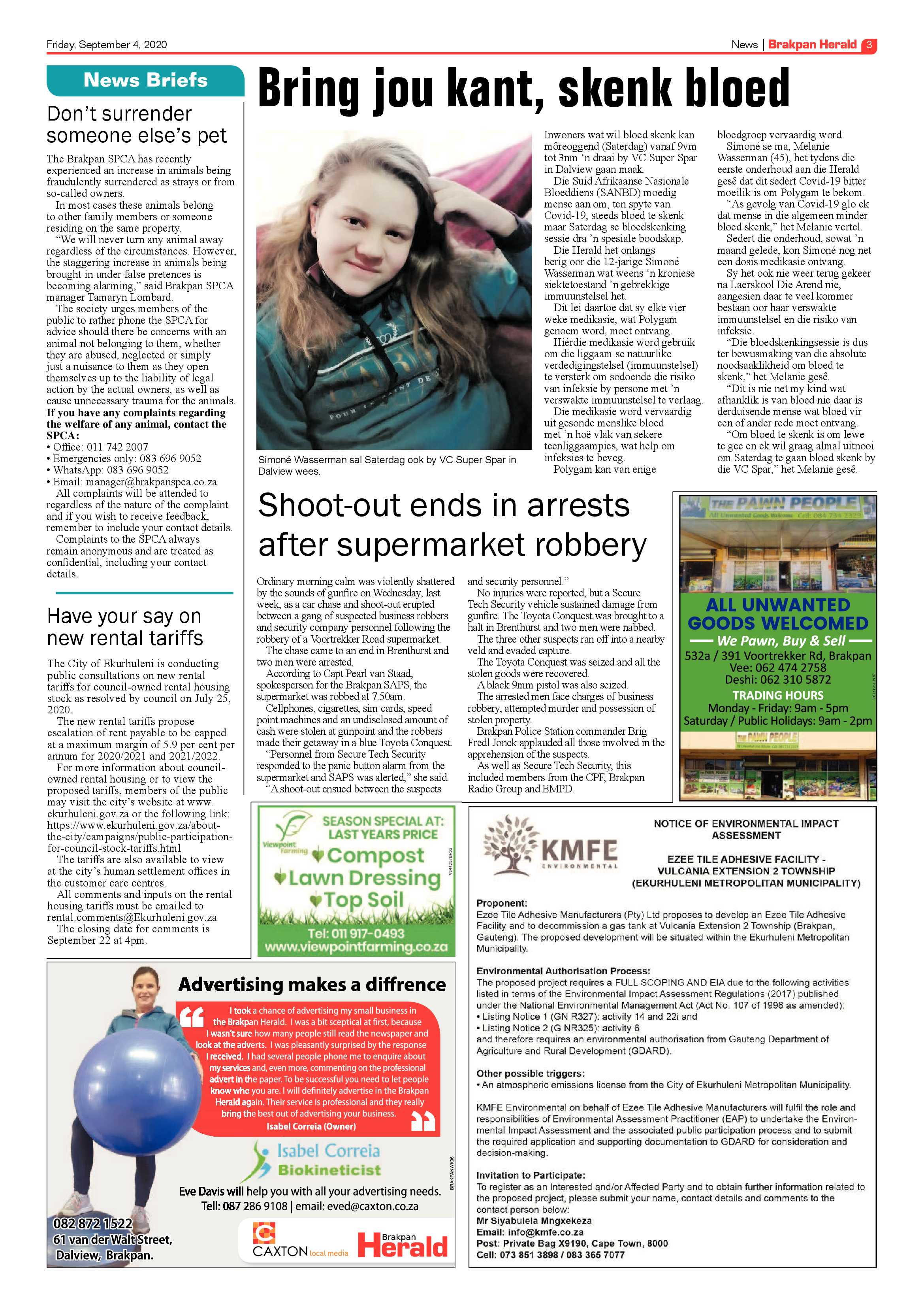 Brakpan Herald 04 September 2020 page 3