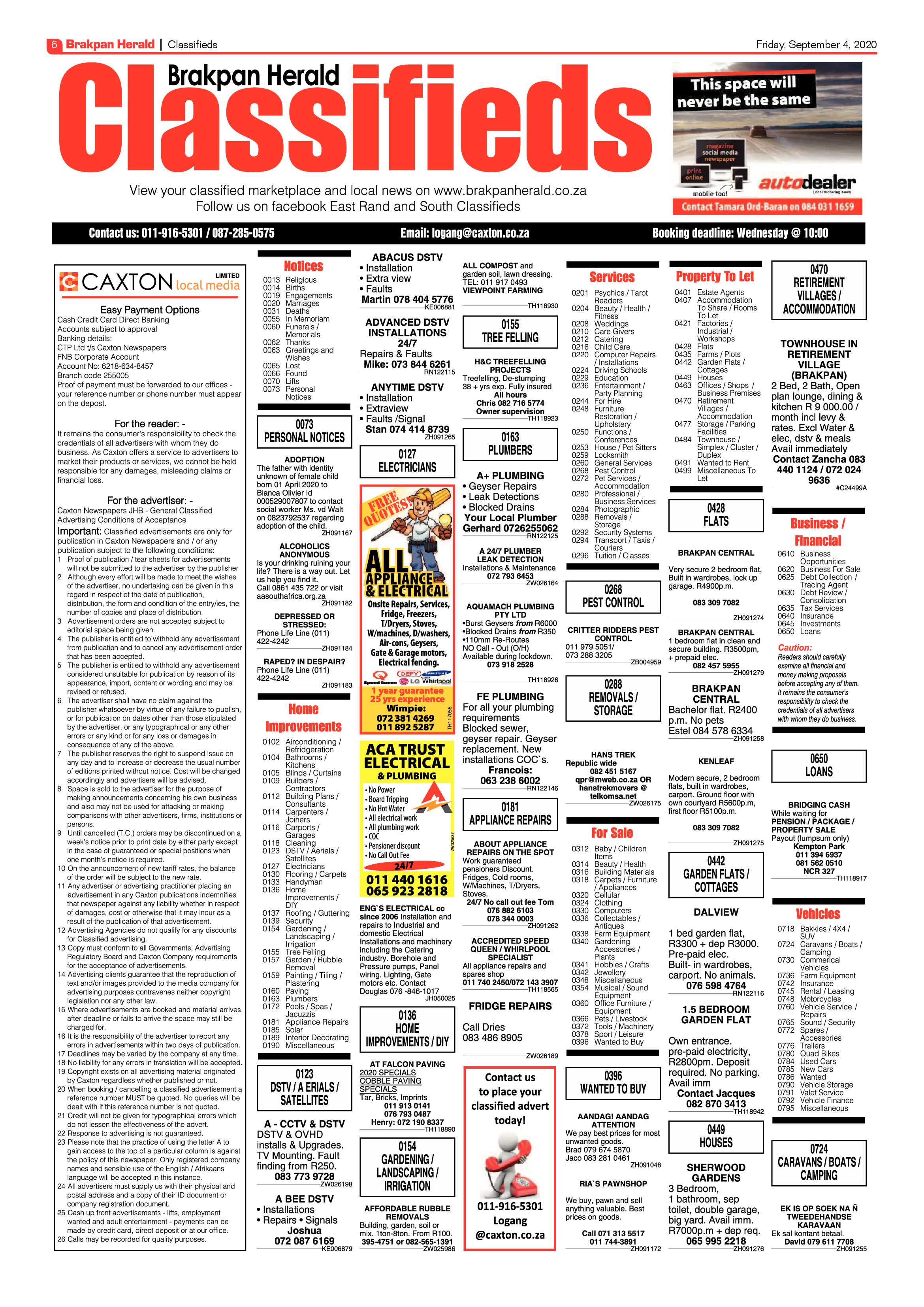 Brakpan Herald 04 September 2020 page 6