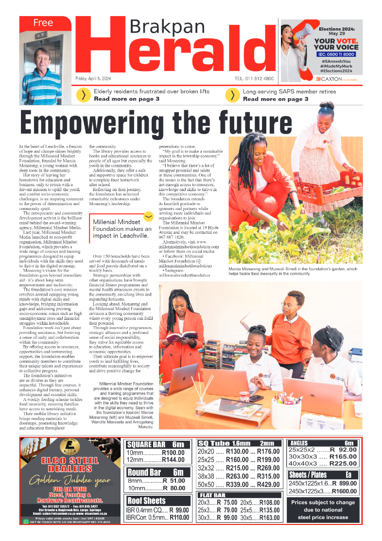 Brakpan Herald 05 April 2024 page 1