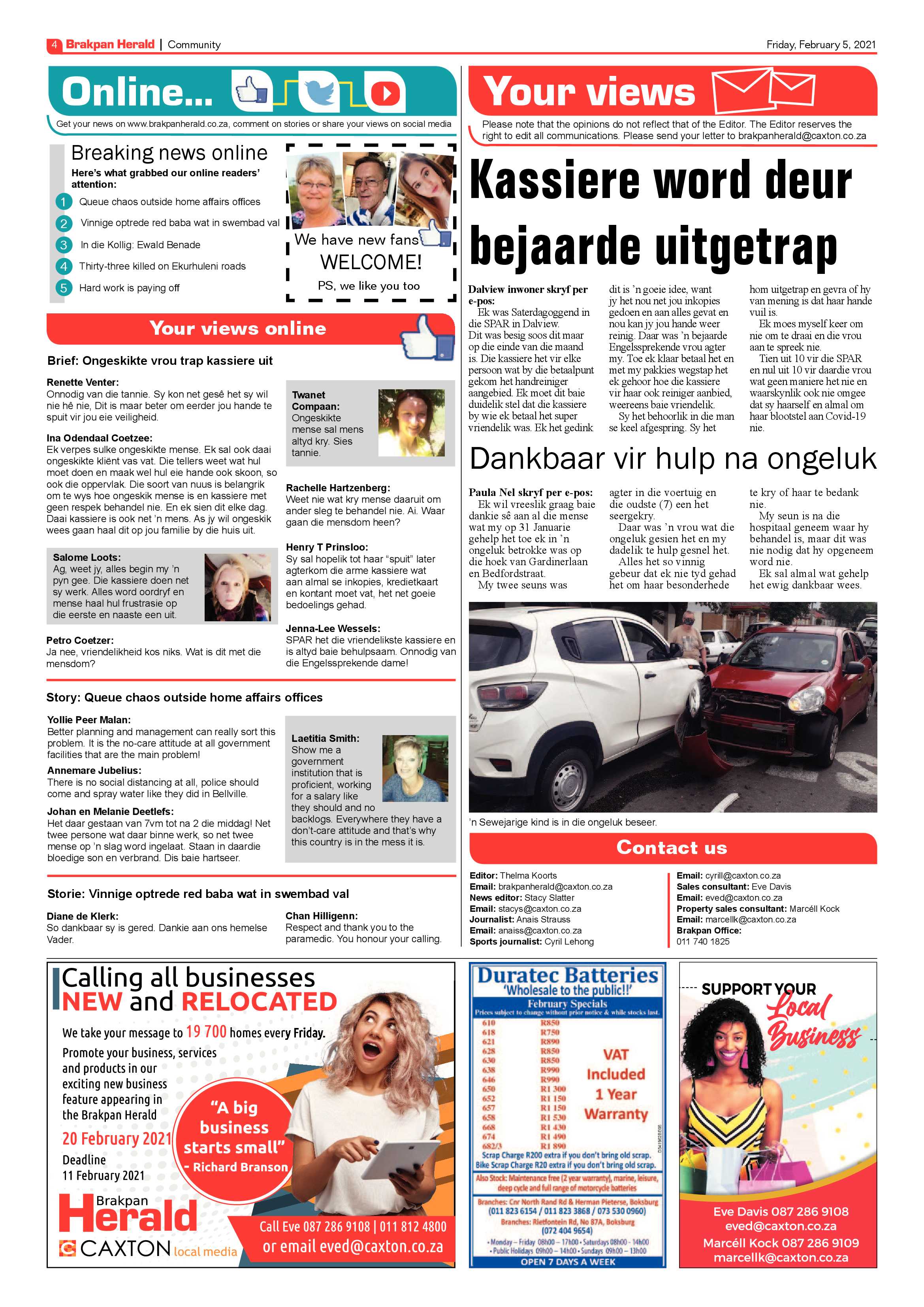 Brakpan Herald 05 February 2021 page 4