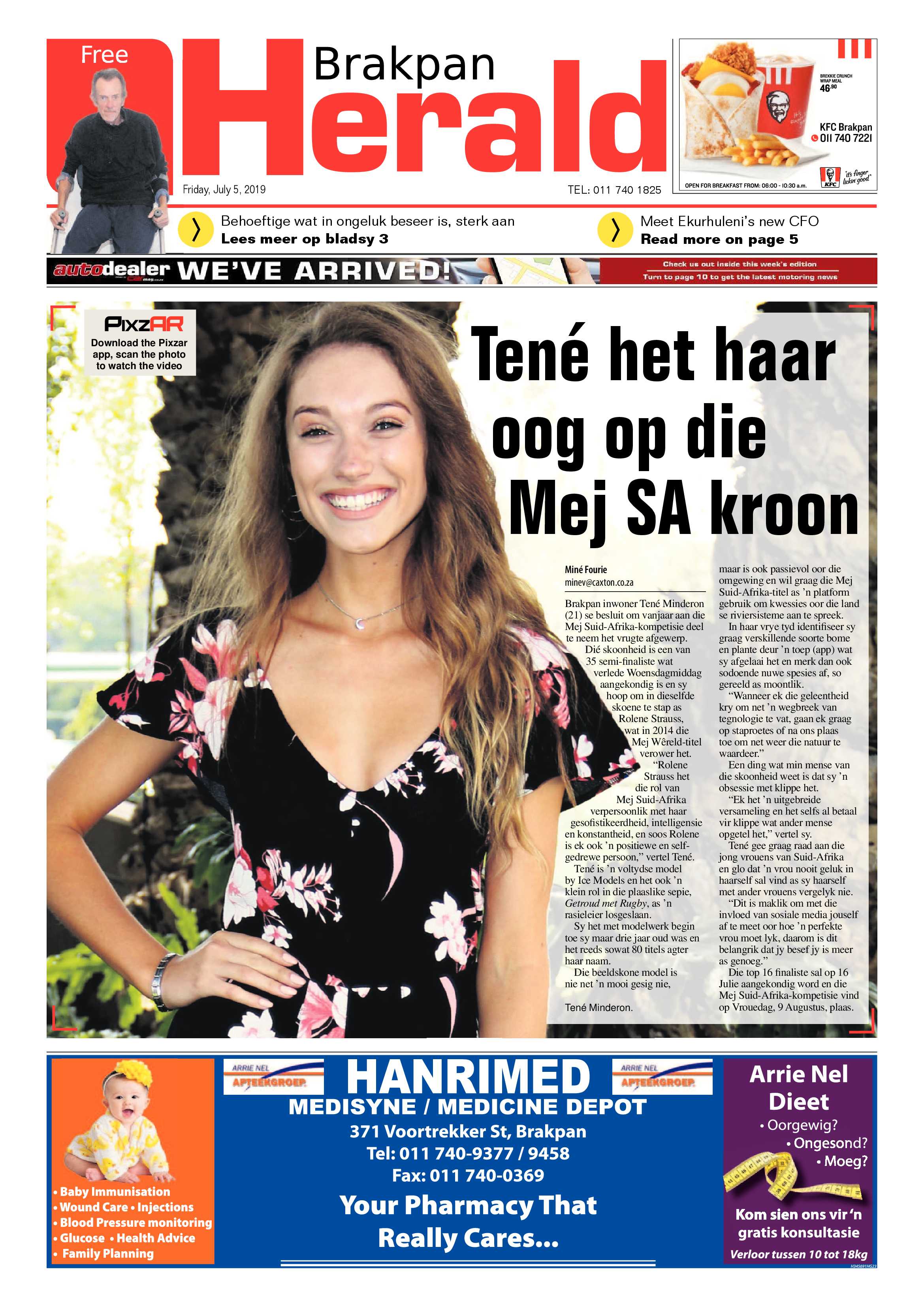 Brakpan Herald 05 July 2019 page 1
