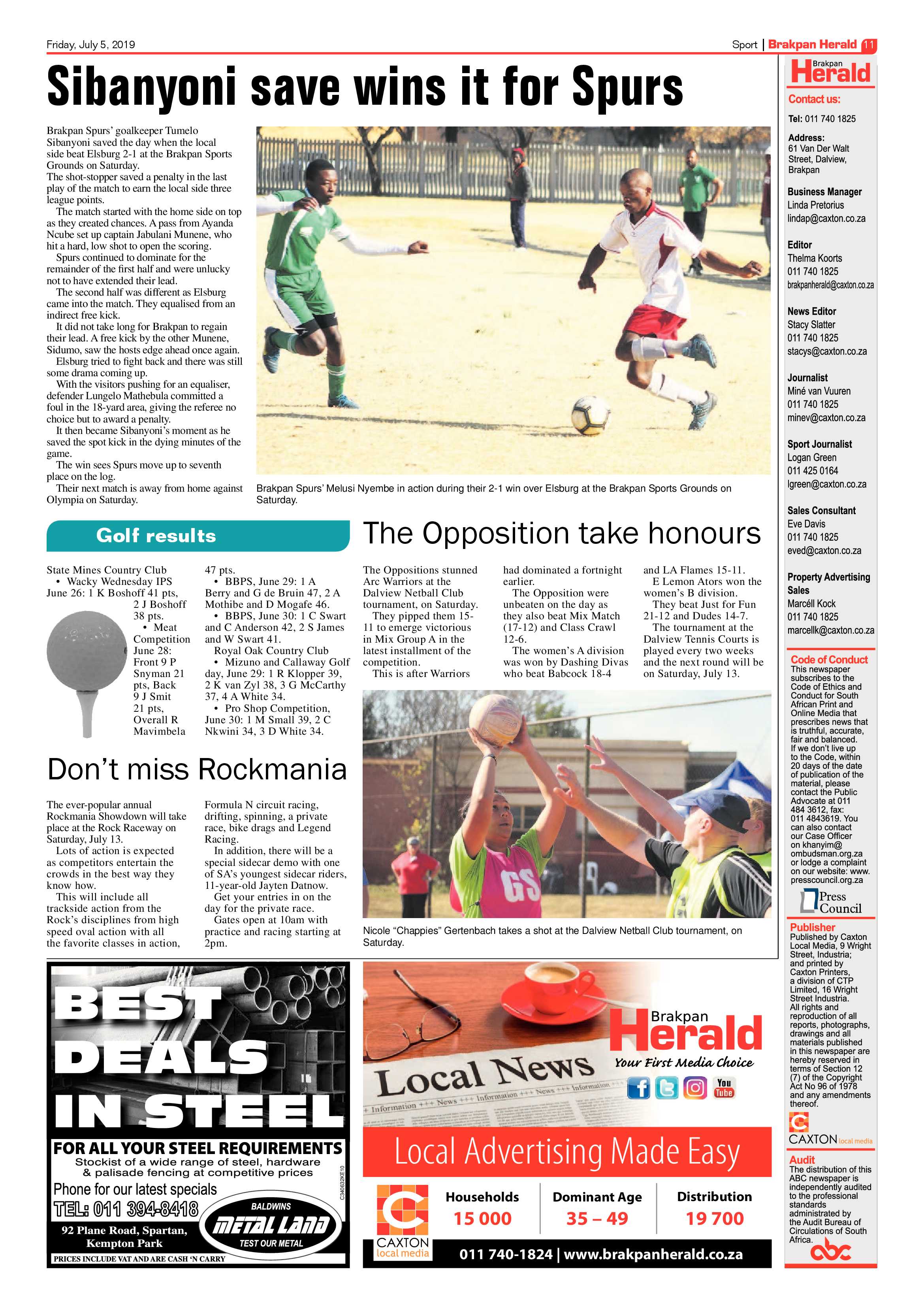 Brakpan Herald 05 July 2019 page 11