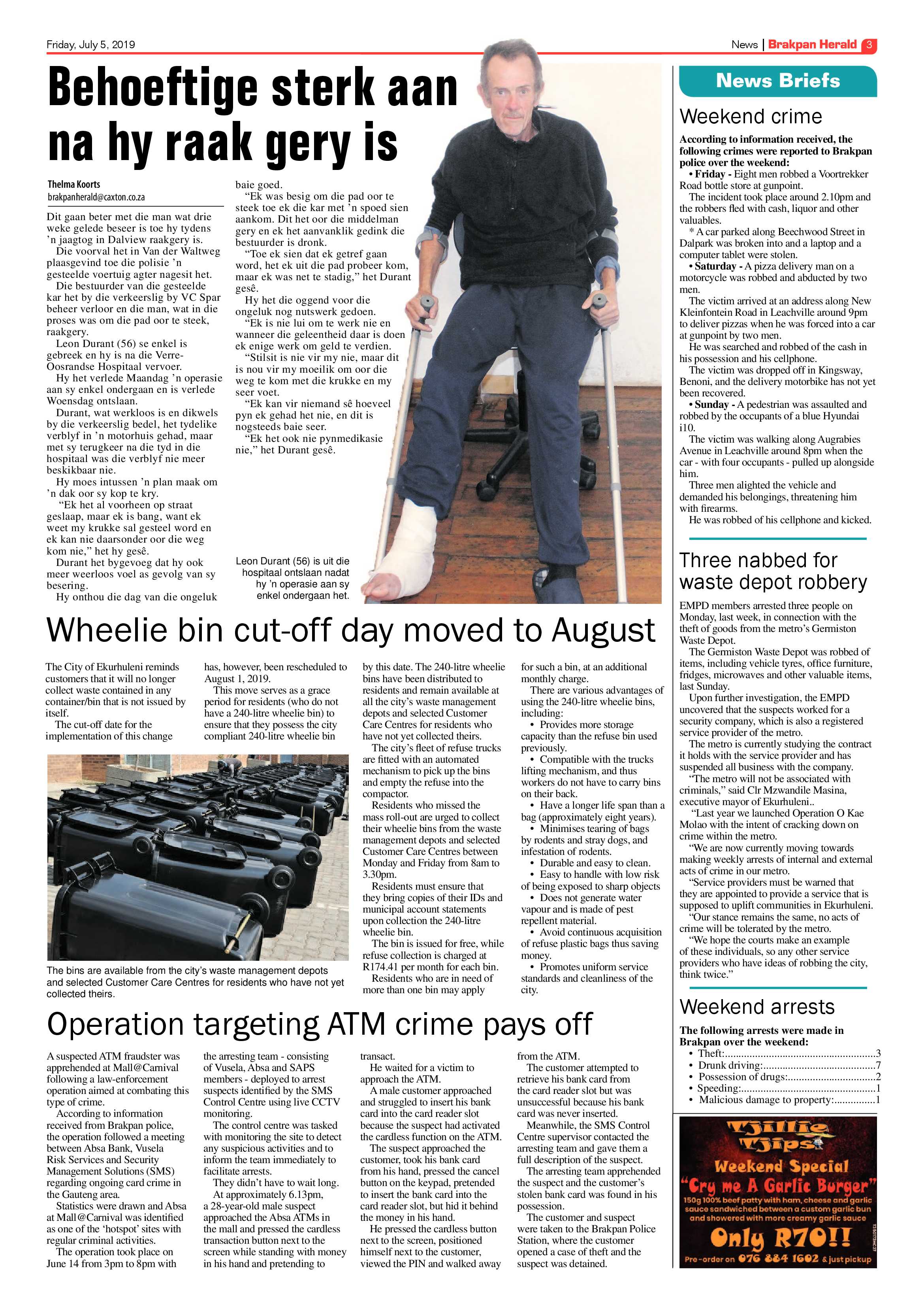 Brakpan Herald 05 July 2019 page 3