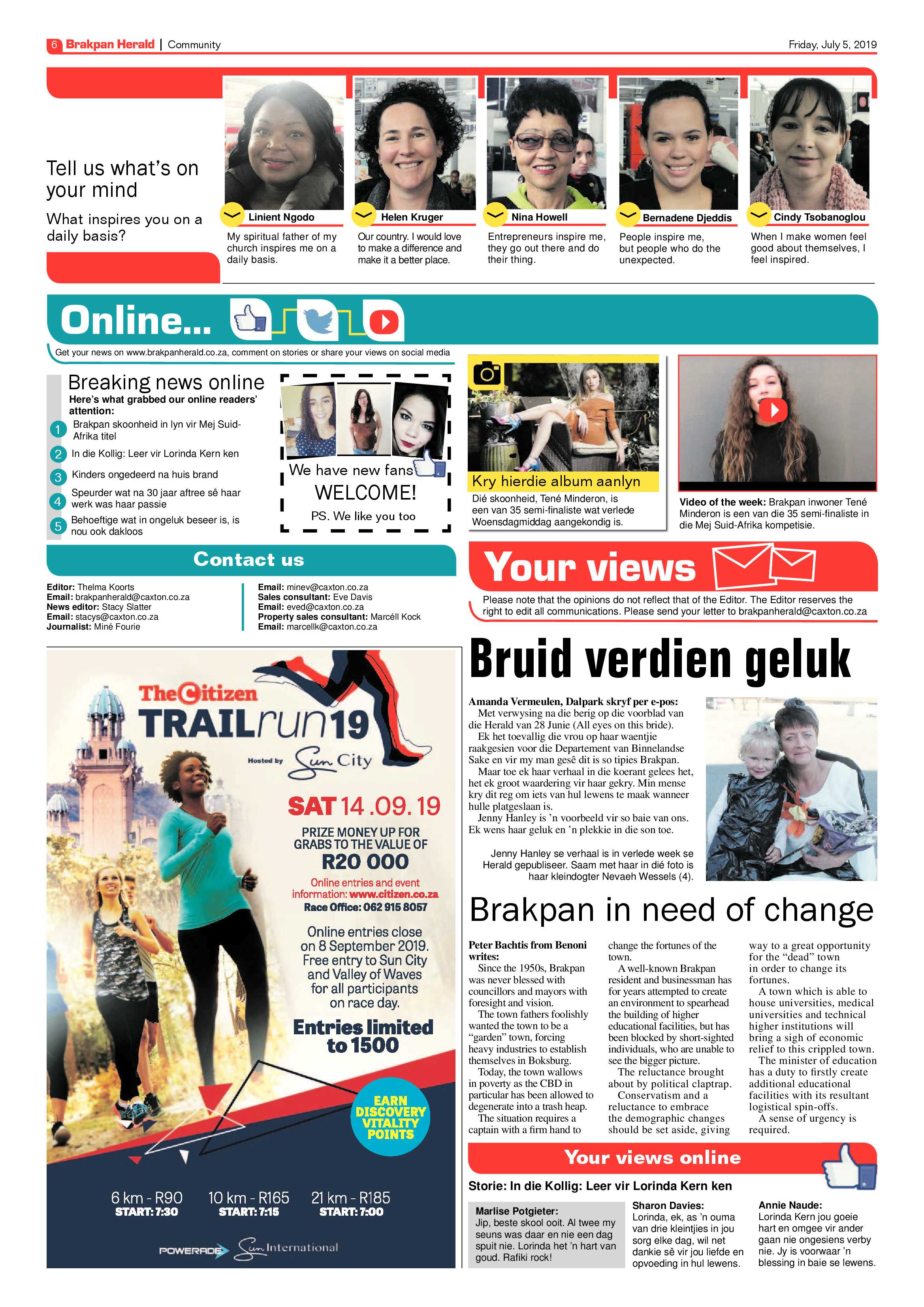 Brakpan Herald 05 July 2019 page 6
