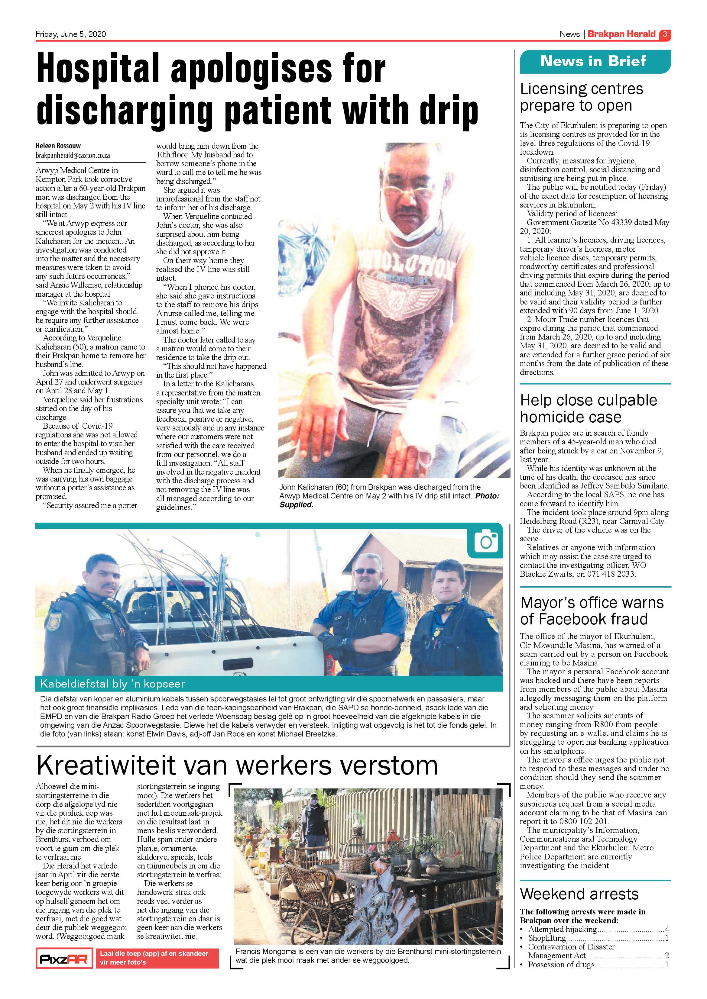 Brakpan Herald 05 June 2020 page 3