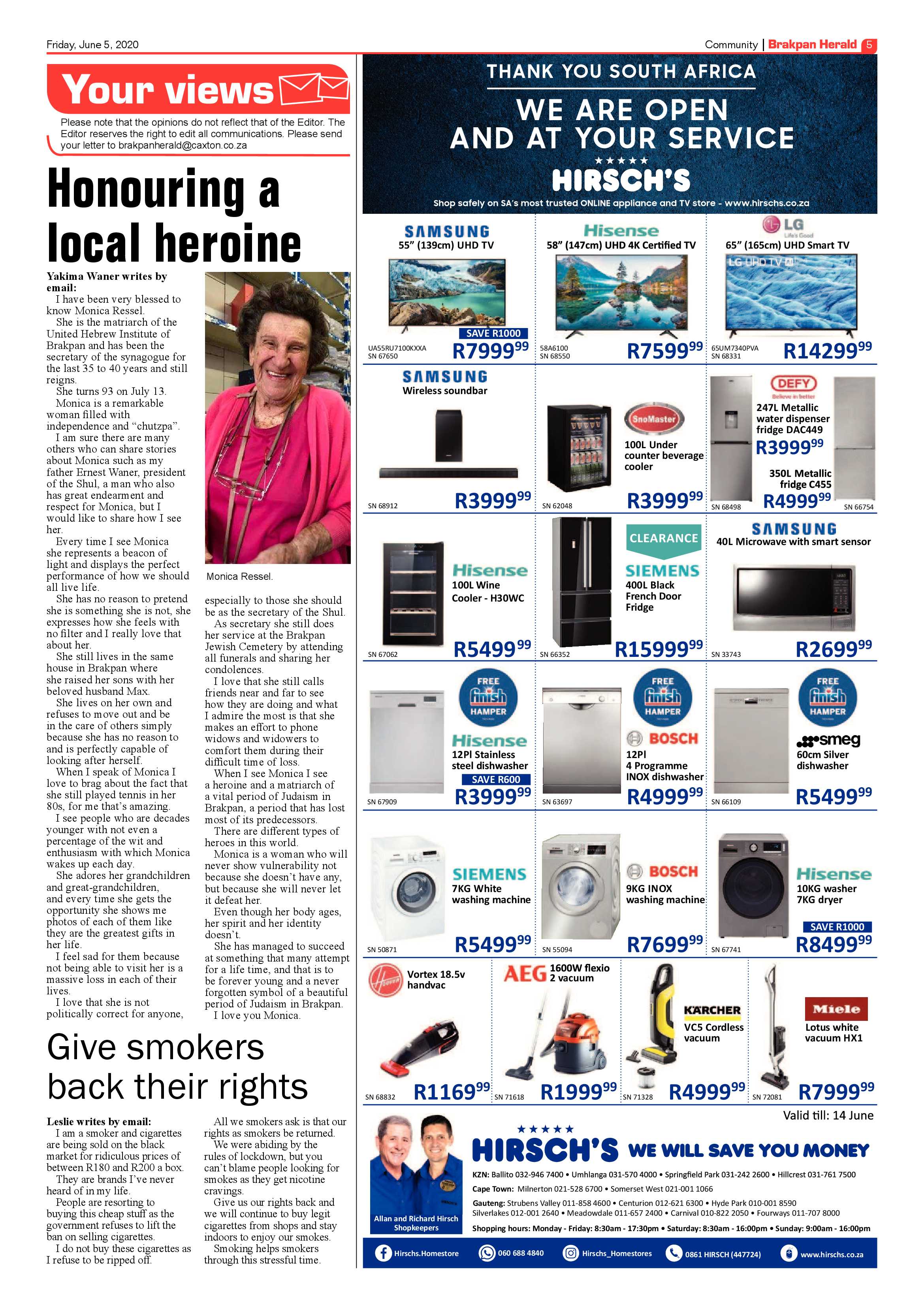 Brakpan Herald 05 June 2020 page 5