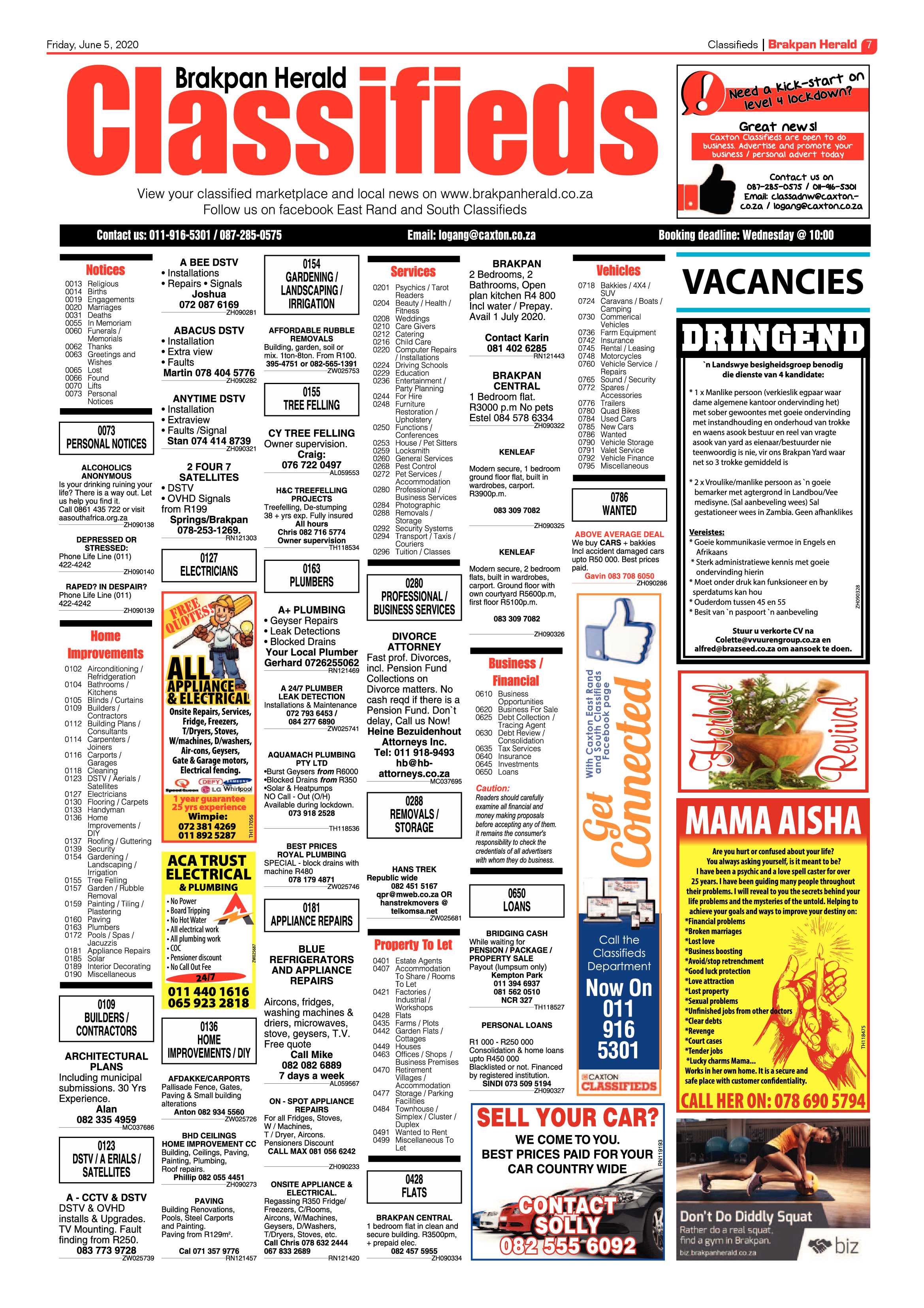 Brakpan Herald 05 June 2020 page 7