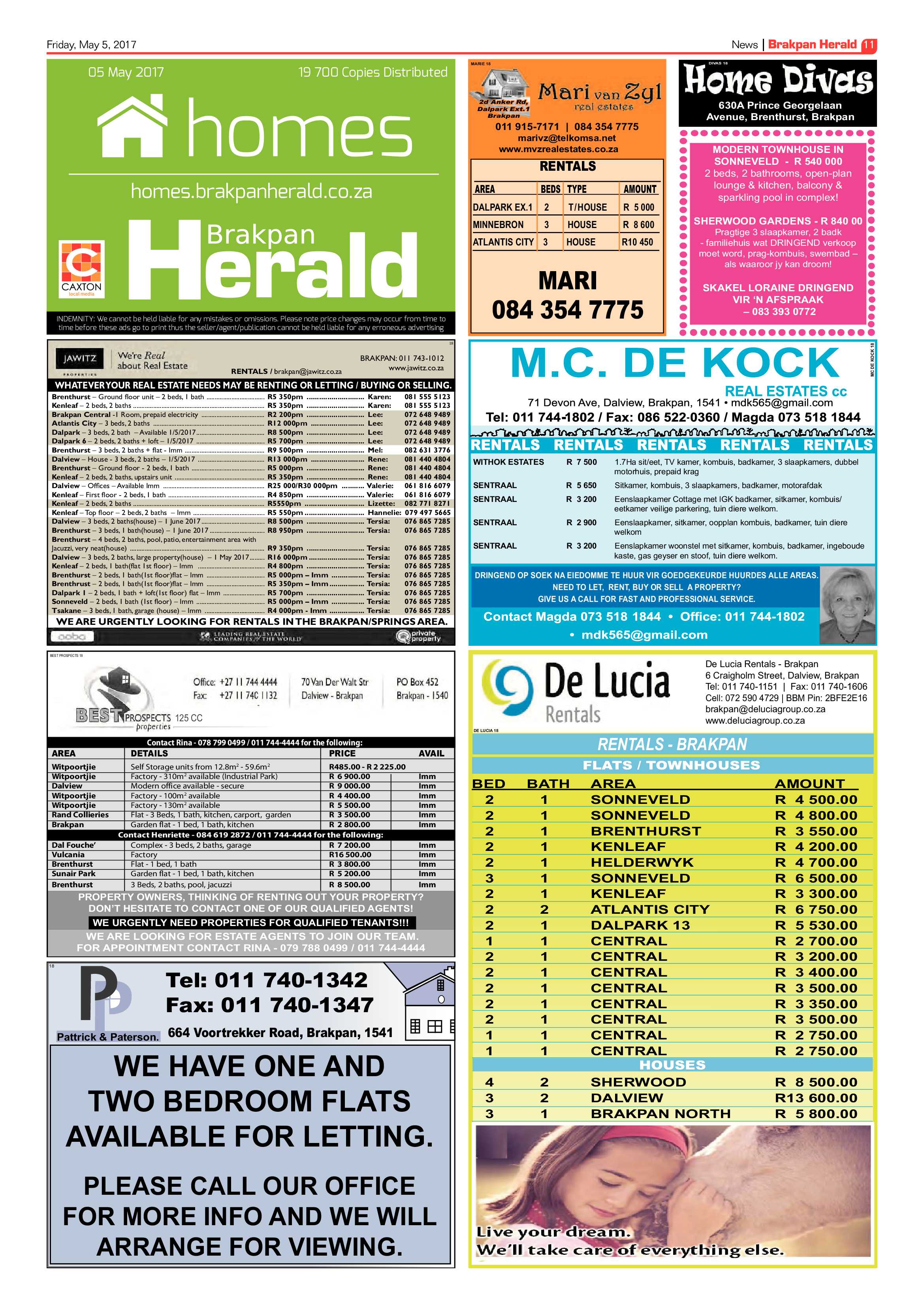 Brakpan Herald 05 May 2017 page 11