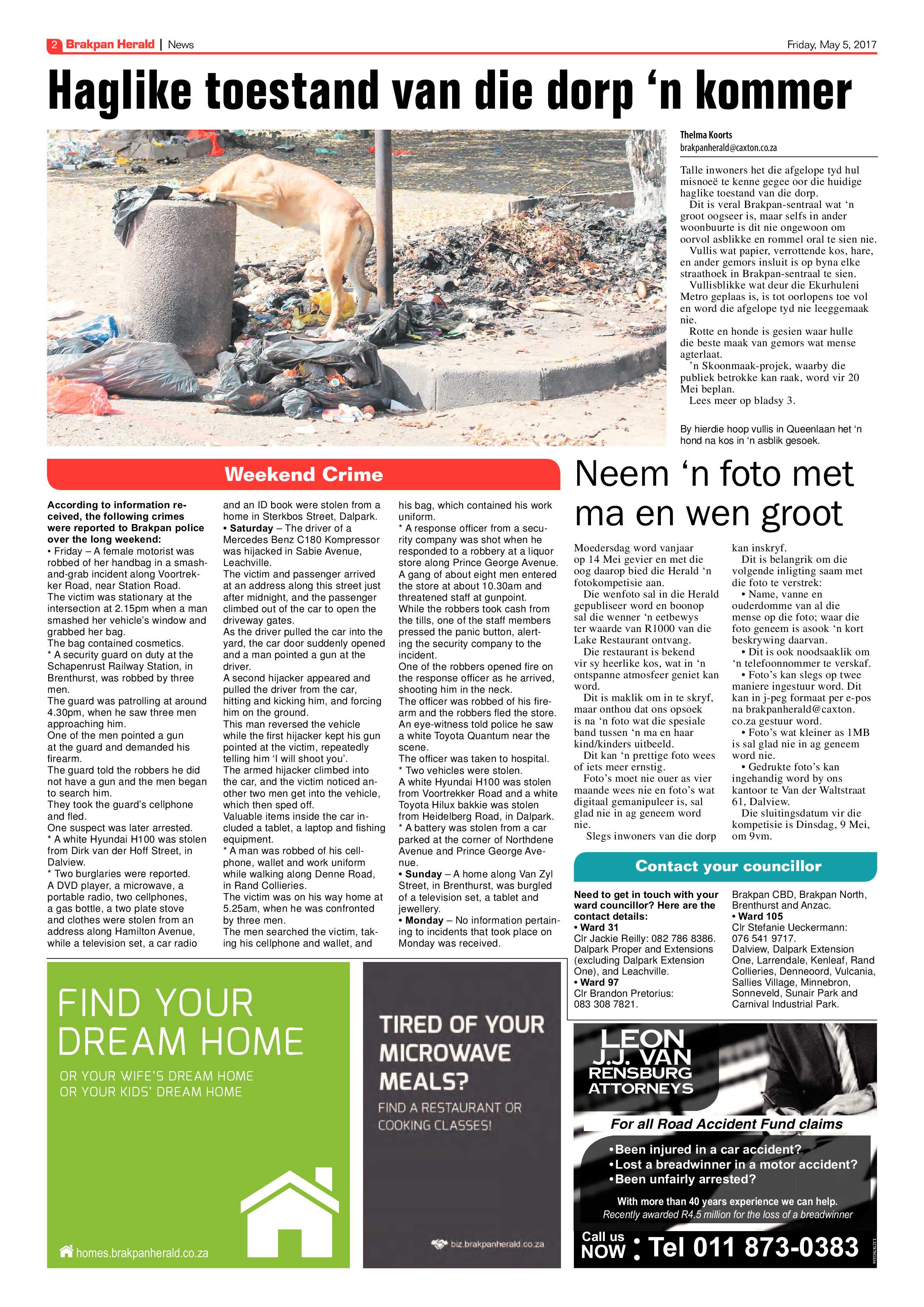 Brakpan Herald 05 May 2017 page 2