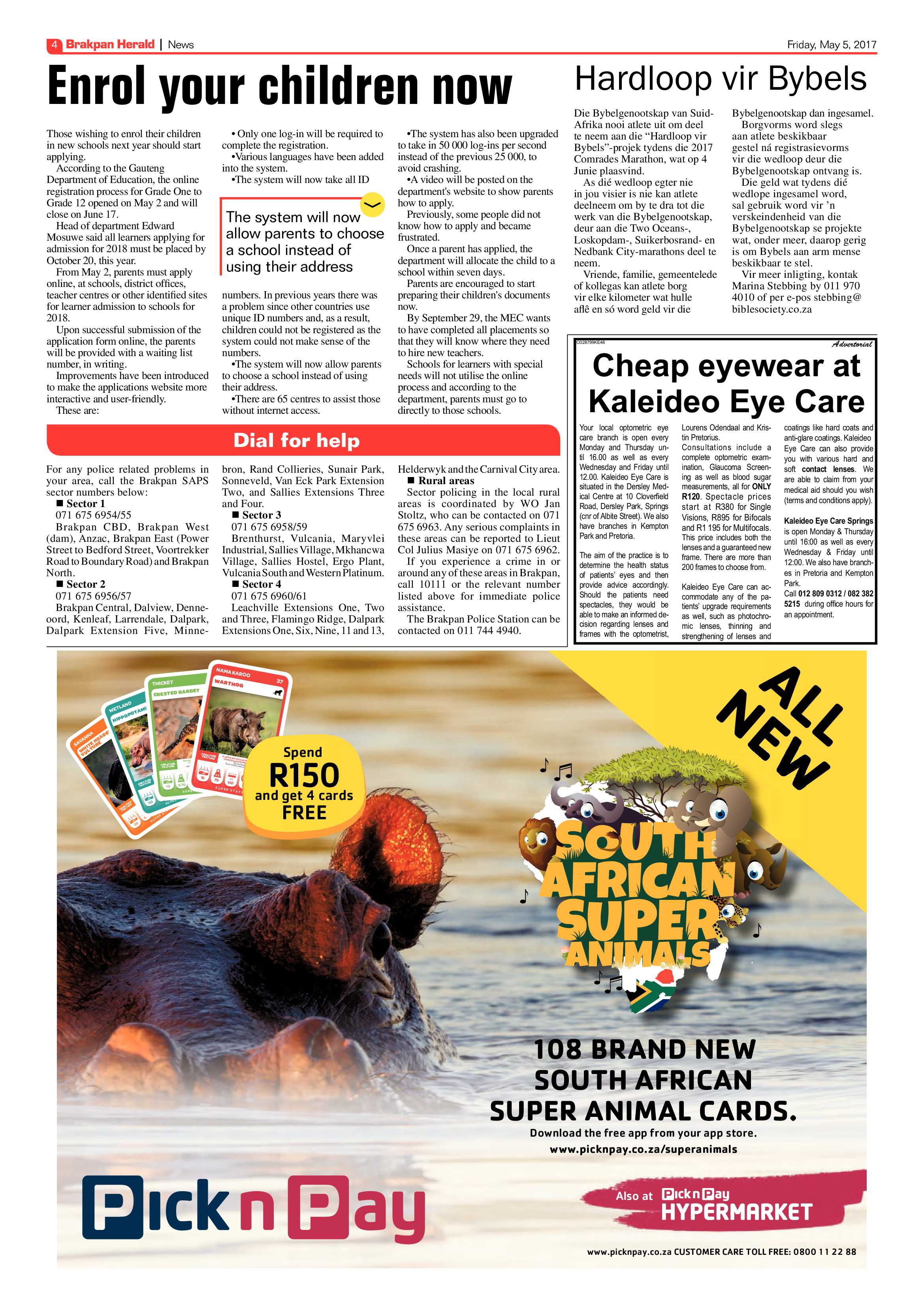 Brakpan Herald 05 May 2017 page 4